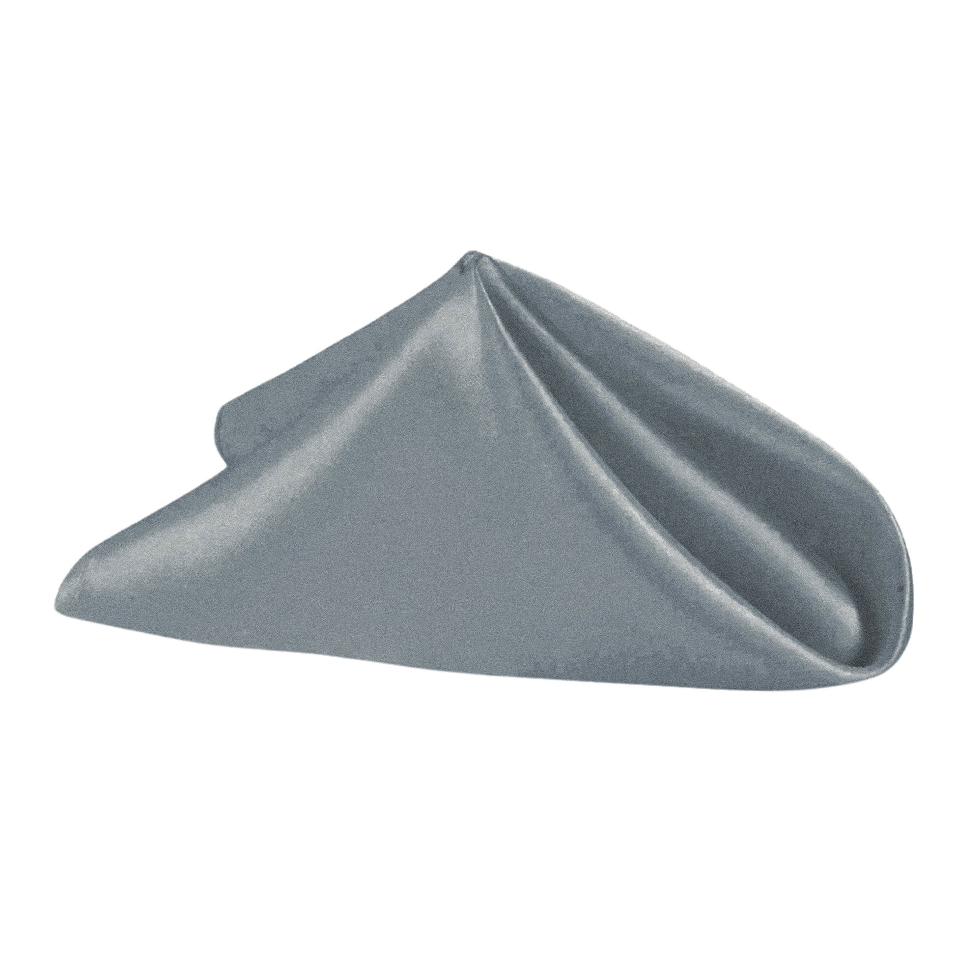 Satin Napkin 20"x20" - Slate Gray