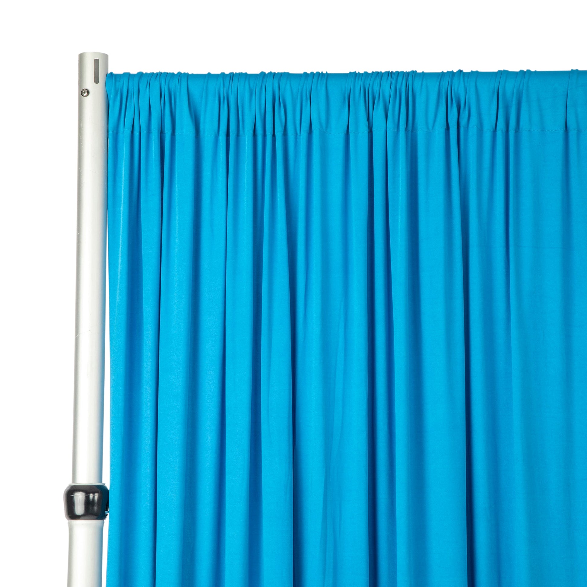 Spandex 4-way Stretch Backdrop Drape Curtain 14ft H x 60" W - Aqua Blue