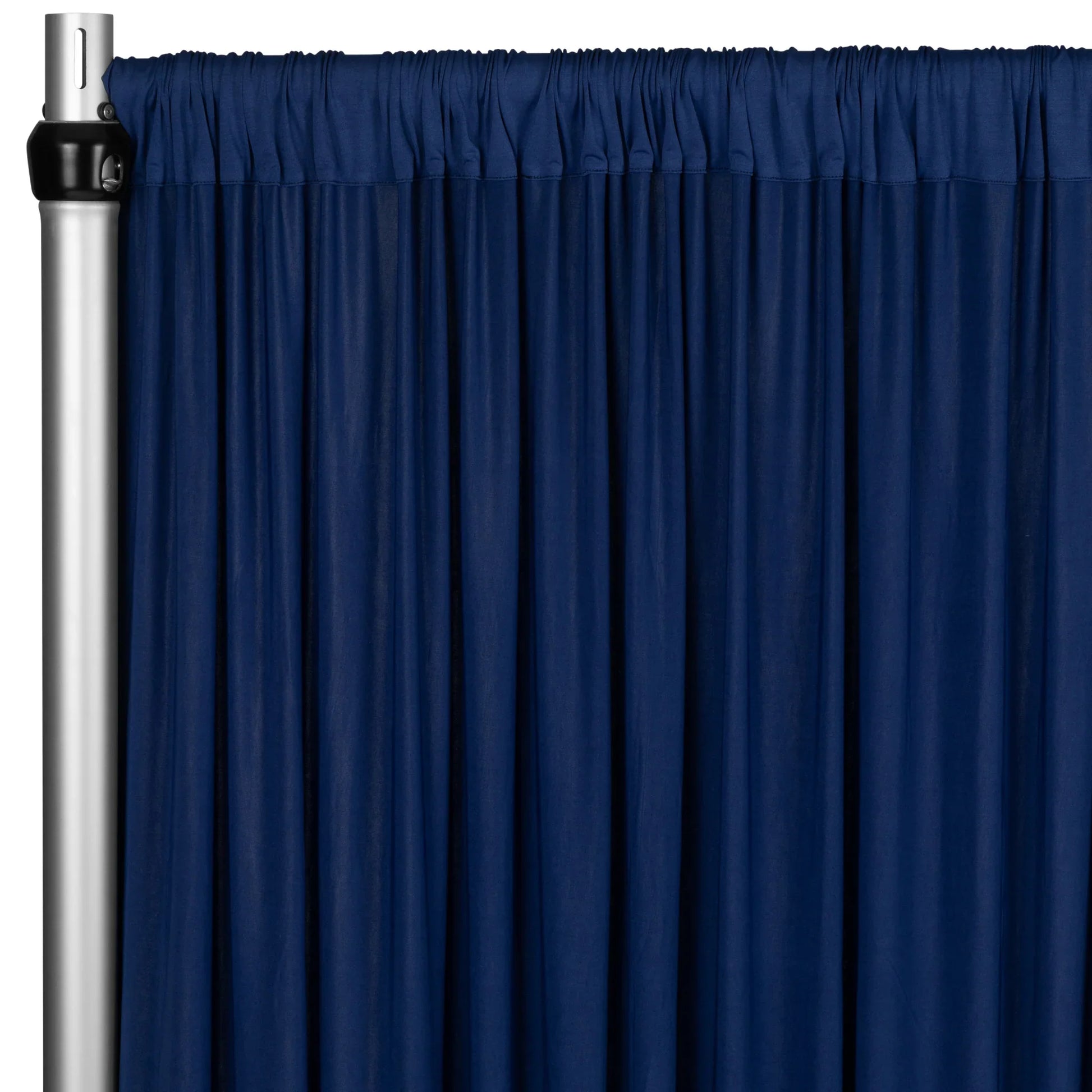 Spandex 4-way Stretch Backdrop Drape Curtain 20ft H x 60" W - Navy Blue