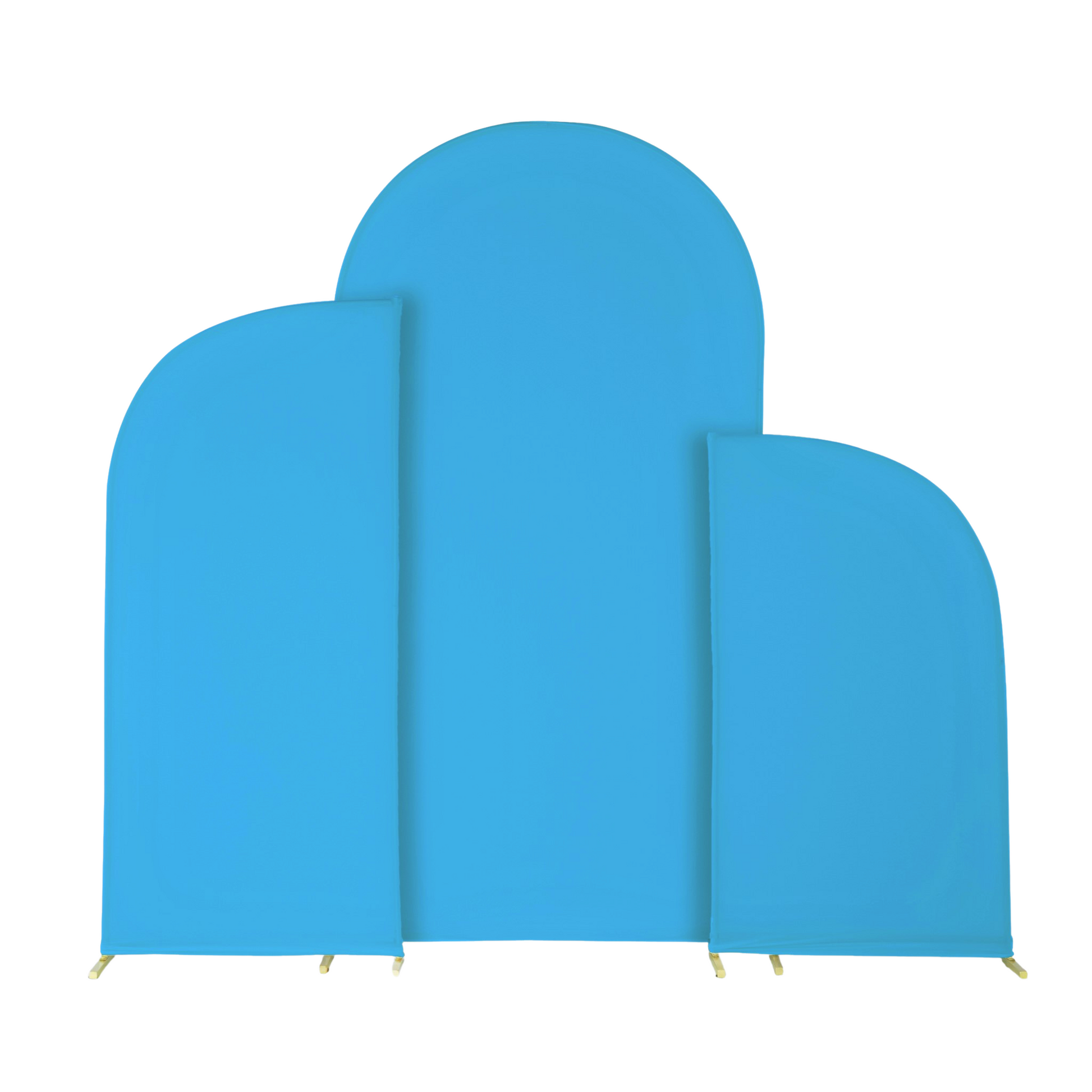Spandex Arch Covers for Chiara Frame Backdrop 3pc/set - Aqua Blue