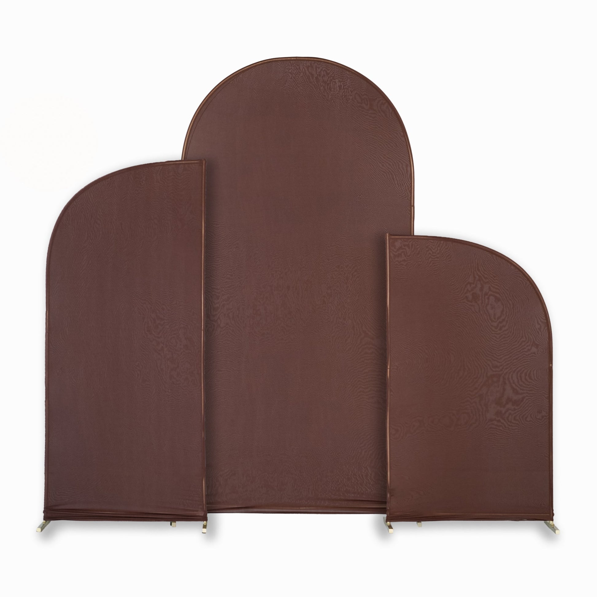 Spandex Arch Covers for Chiara Frame Backdrop 3pc/set - Chocolate