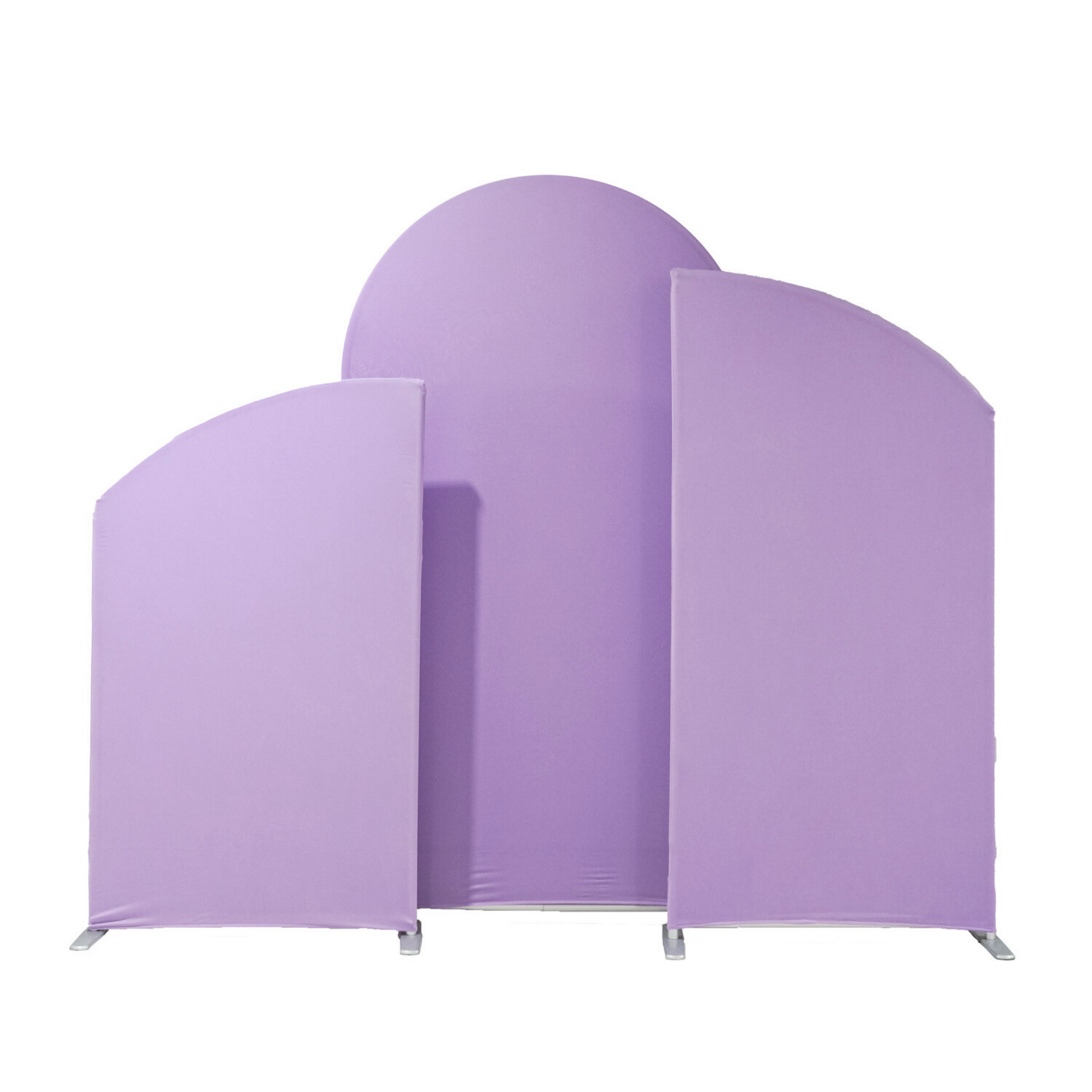 Spandex Arch Covers for Heavy Duty Chiara Frame Backdrop 3pc/set - Lavender