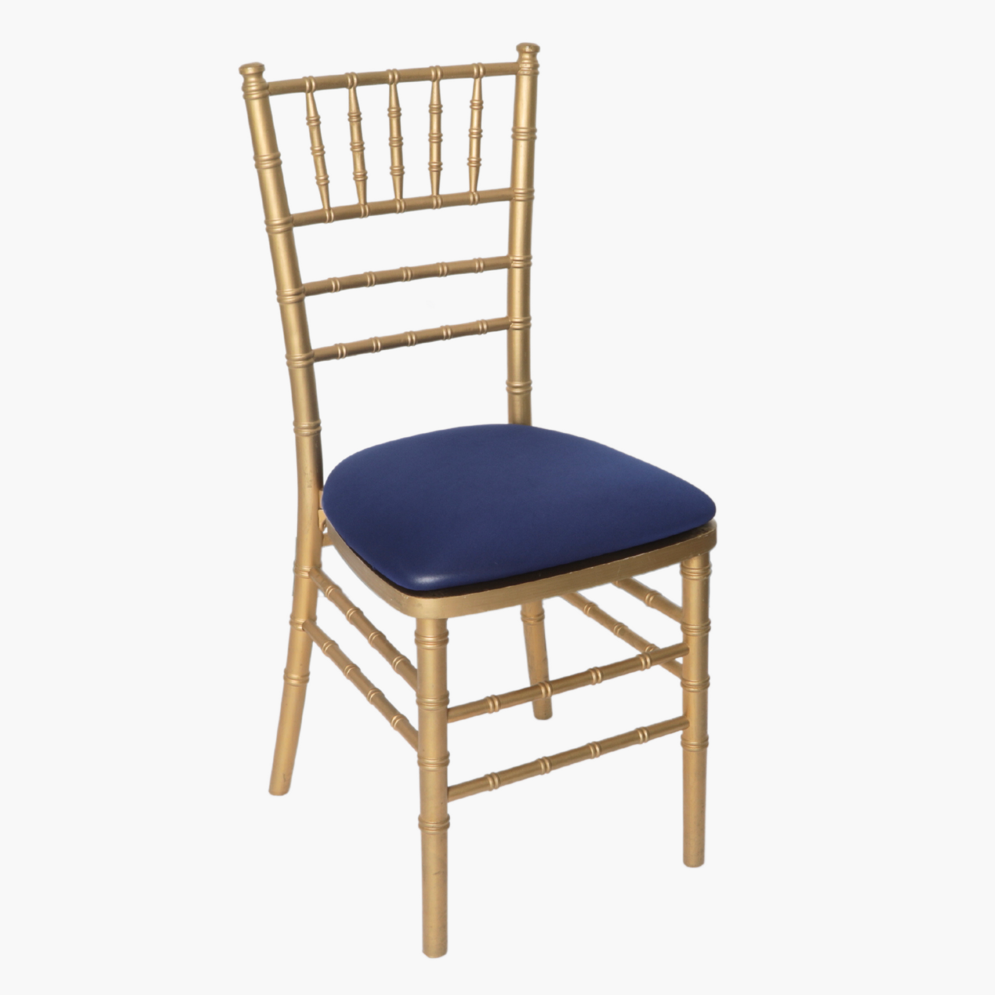 5 pcs/pk Spandex Chiavari Seat Pad Cover - Navy Blue - CV Linens