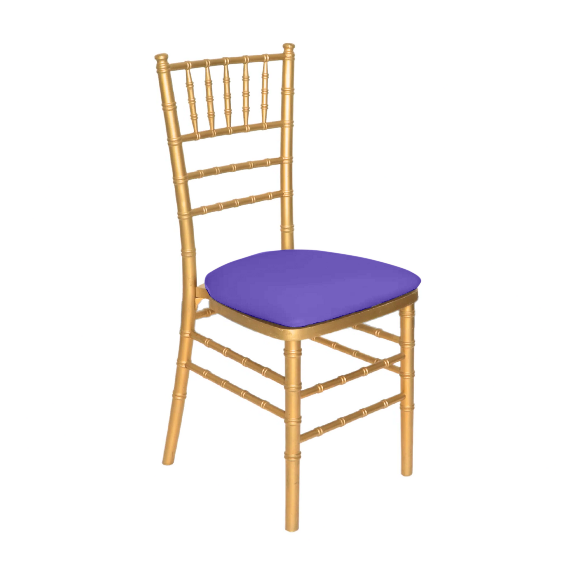5 pcs/pk Spandex Chiavari Seat Pad Cover - Purple - CV Linens