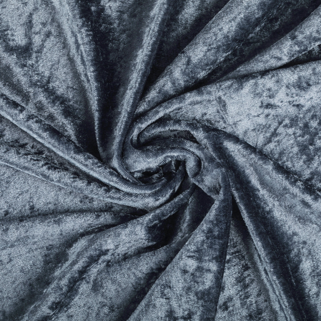 Velvet 120" Round Tablecloth - Dark Slate Blue - CV Linens