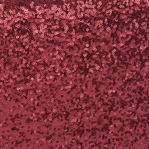 10 yards GLITZ Sequins Fabric Bolt - Burgundy - CV Linens