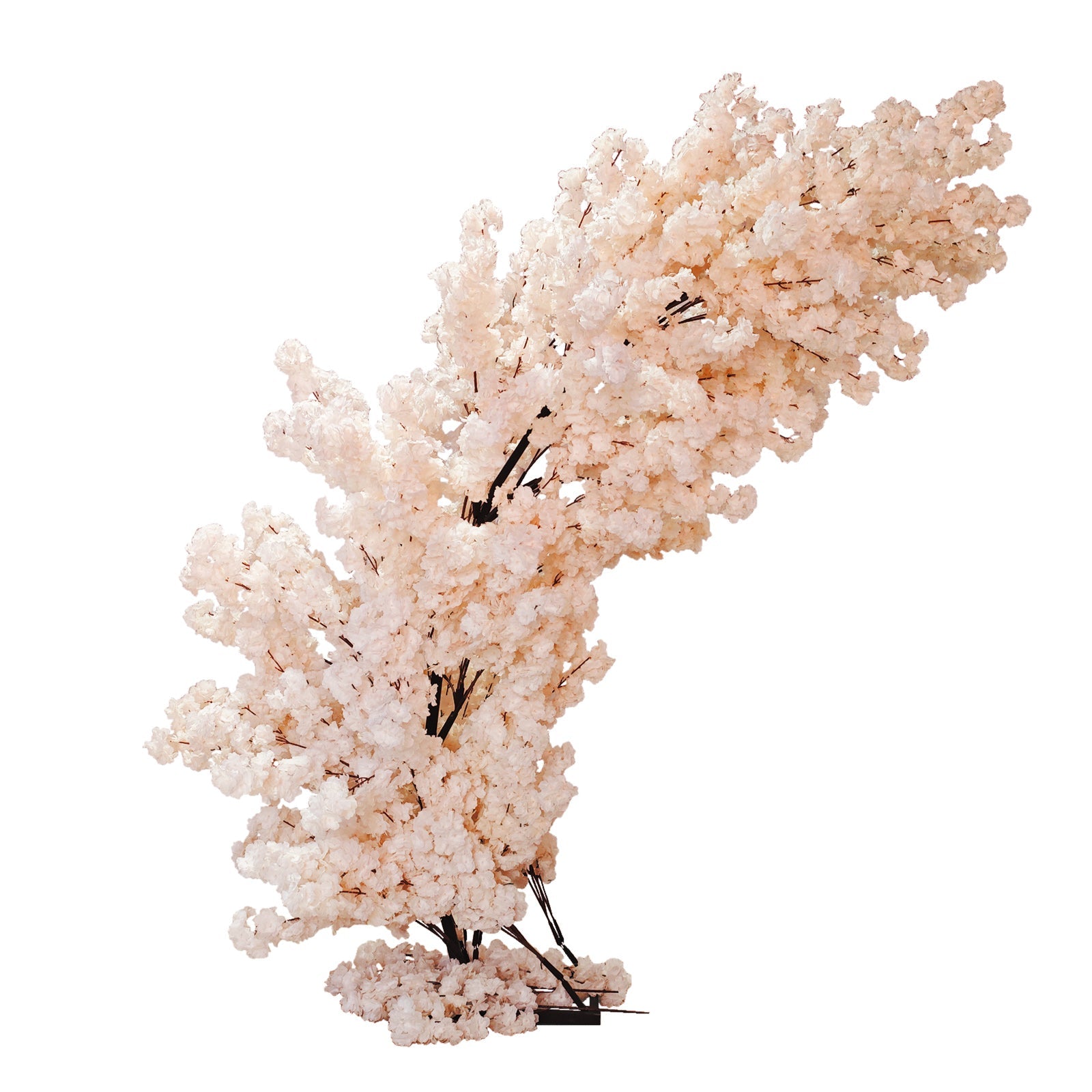 2 pcs 9.5ft Blush Cherry Blossom Wedding Arch Backdrop
