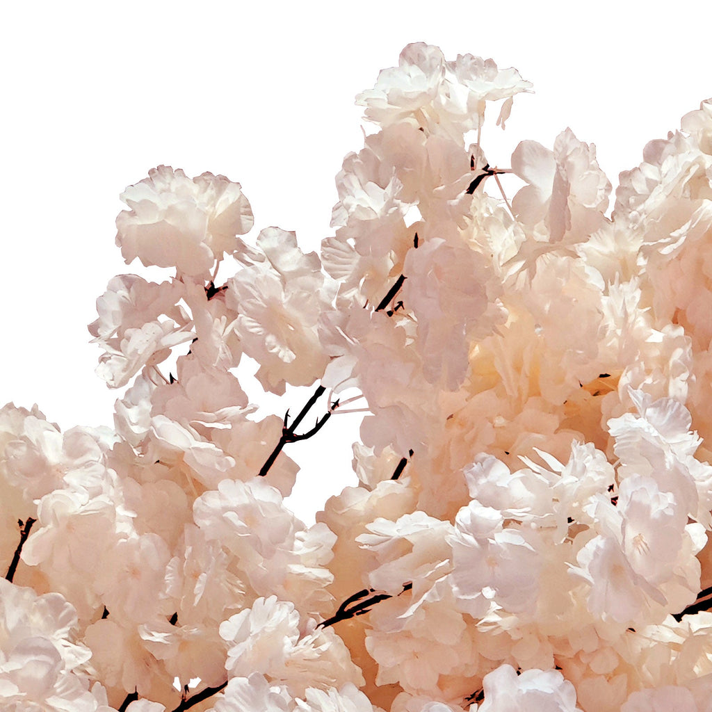 2 pcs 9.5ft Blush Cherry Blossom Wedding Arch Backdrop