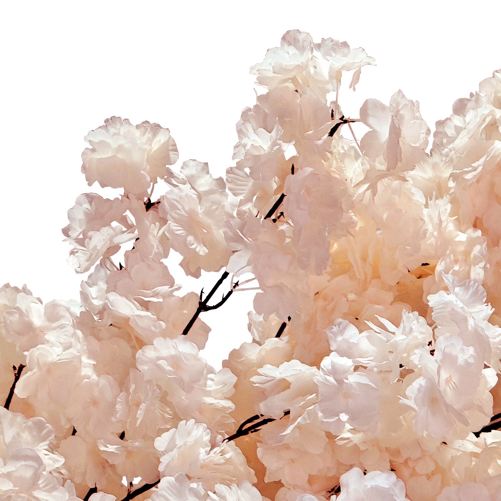2 pcs 9.5ft Blush Cherry Blossom Wedding Arch Backdrop