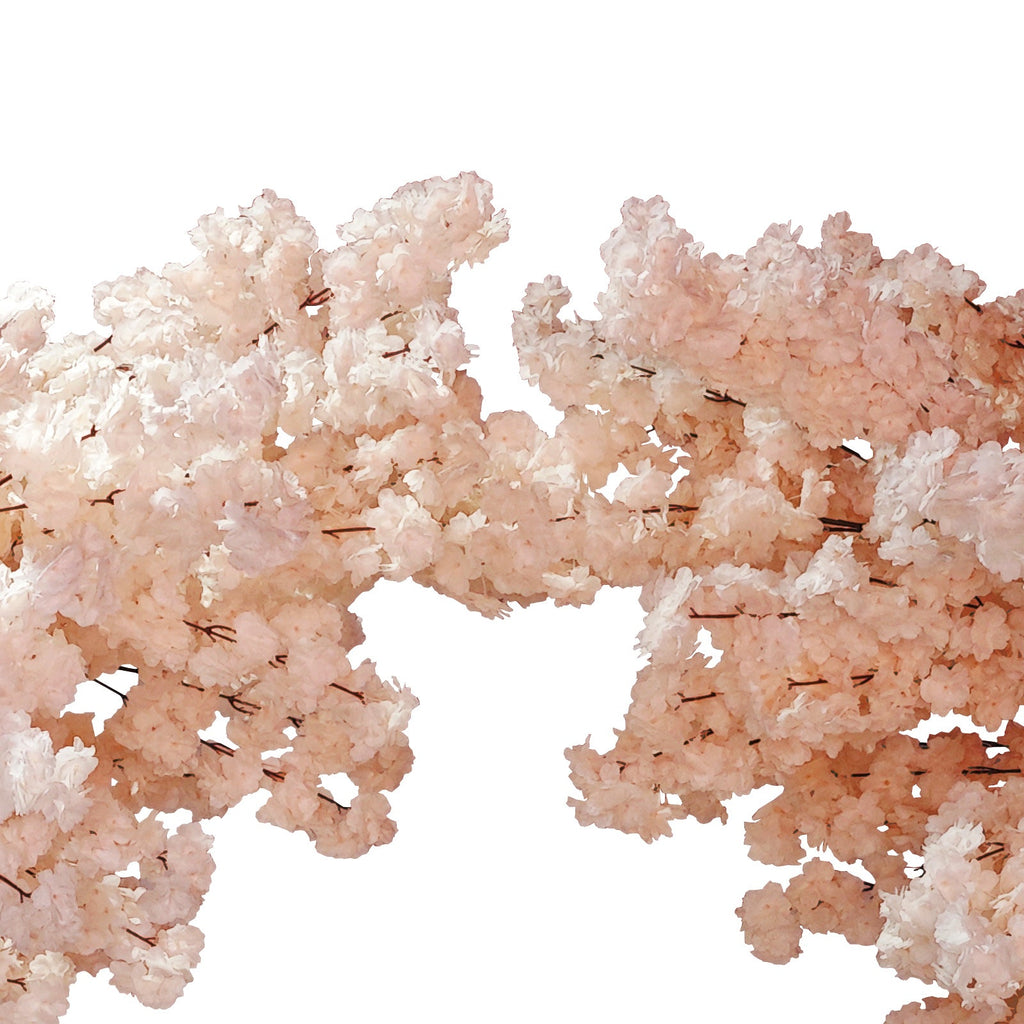 2 pcs 9.5ft Blush Cherry Blossom Wedding Arch Backdrop