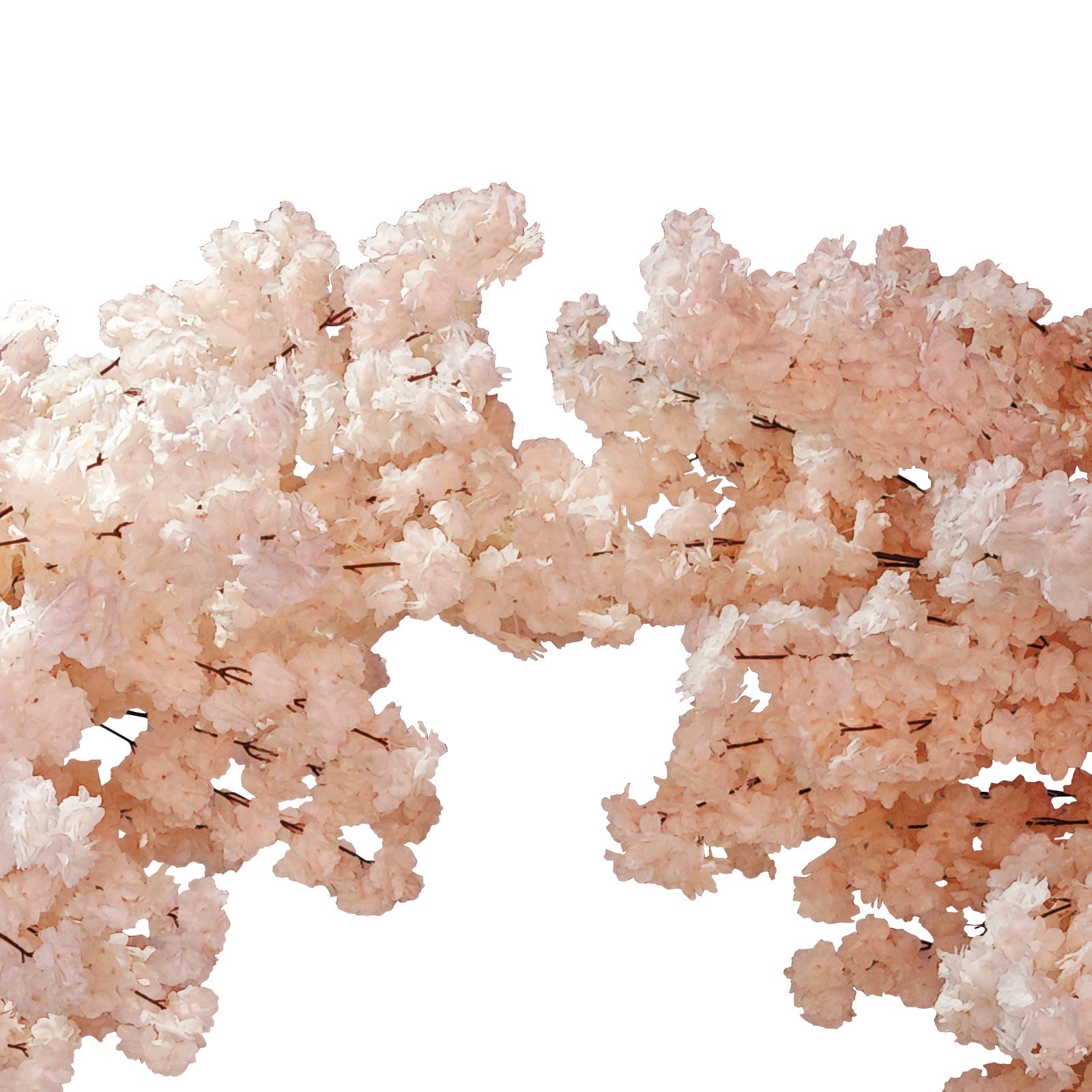 2 pcs 9.5ft Blush Cherry Blossom Wedding Arch Backdrop