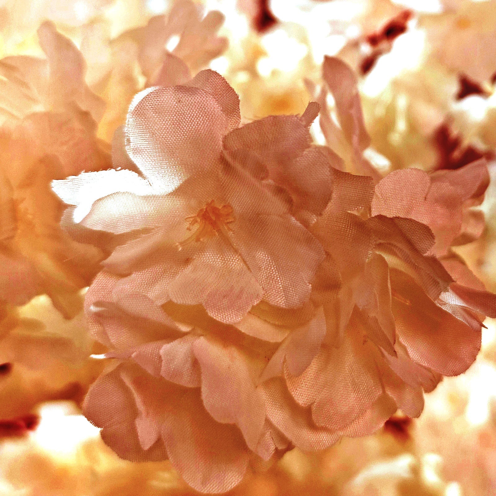 2 pcs 9.5ft Peach Cherry Blossom Wedding Arch Backdrop