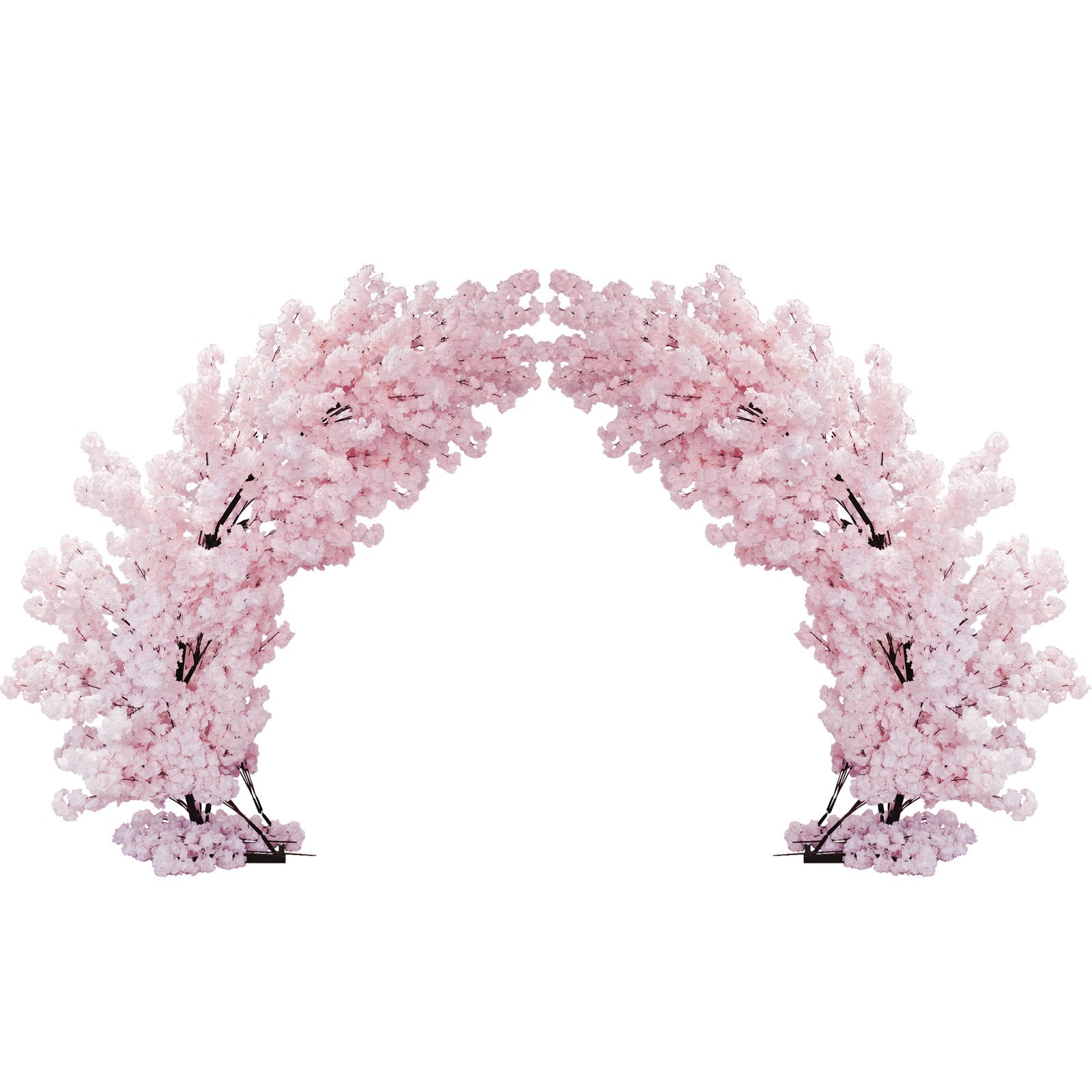 2 pcs 9.5ft Pink Cherry Blossom Wedding Arch Backdrop