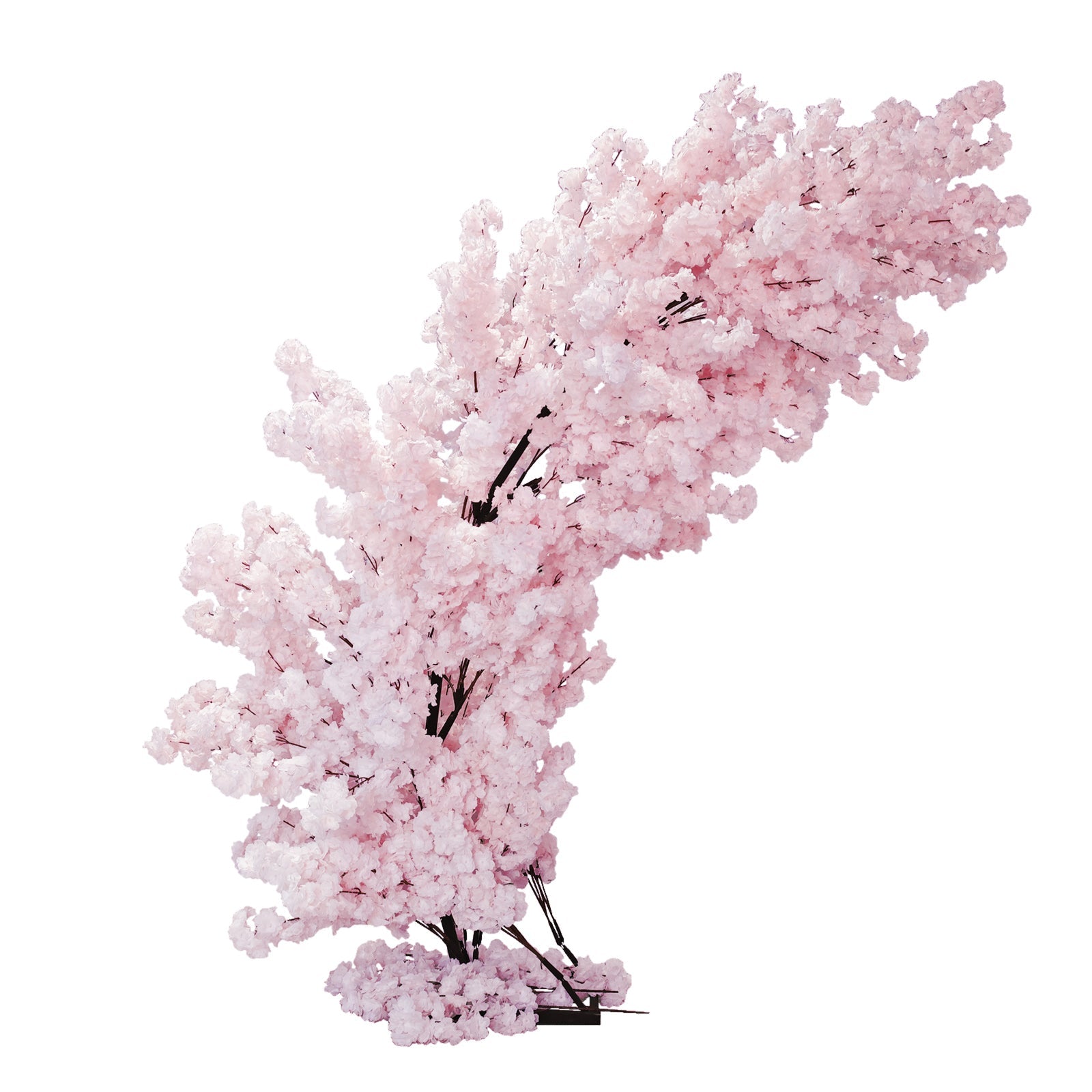 2 pcs 9.5ft Pink Cherry Blossom Wedding Arch Backdrop