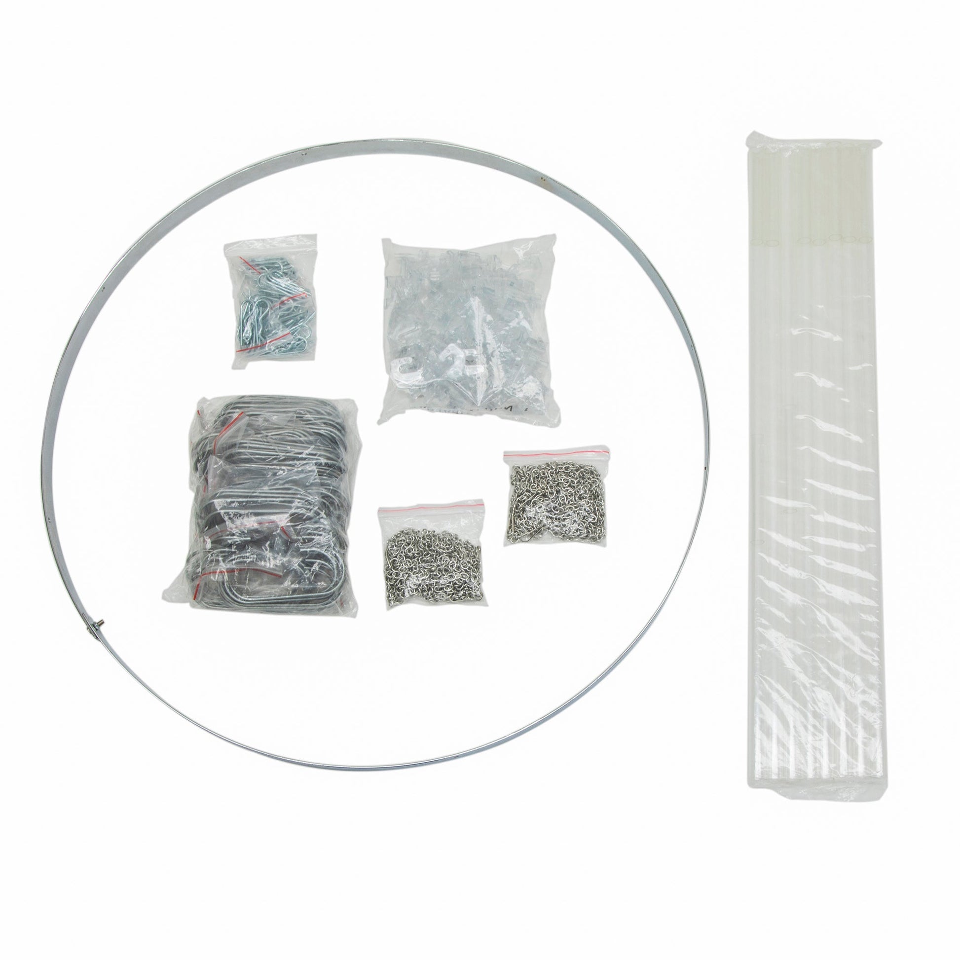 24" Hoop Ring Hardware Kit for Ceiling Draping