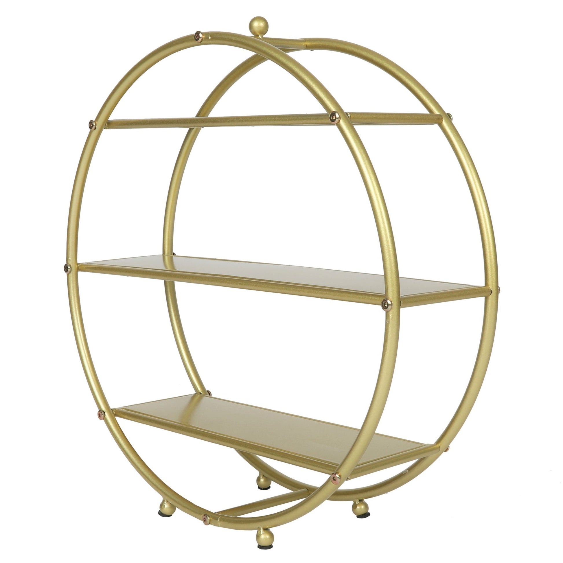 3 Tier Wheel Ring Dessert Stand - Gold