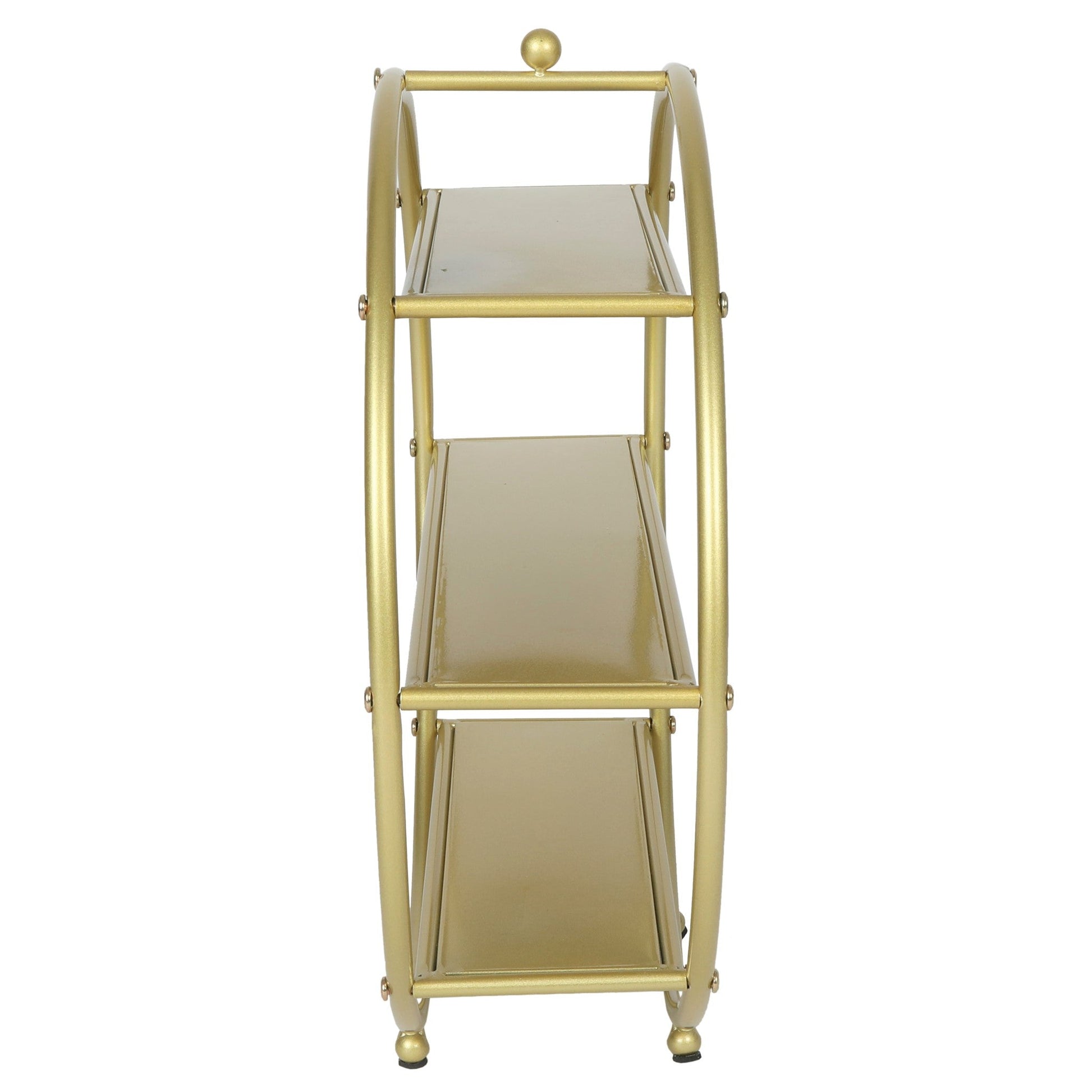 3 Tier Wheel Ring Dessert Stand - Gold