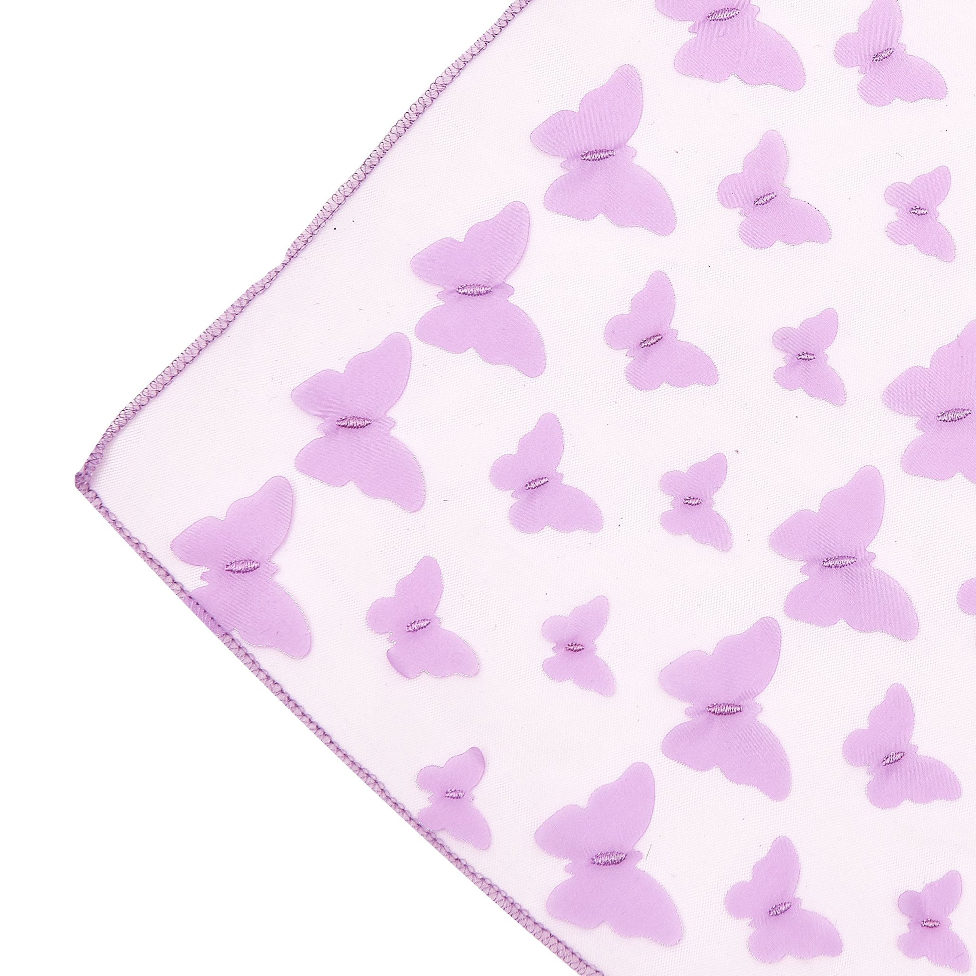 3D Butterfly Sheer Table Runner - Lavender