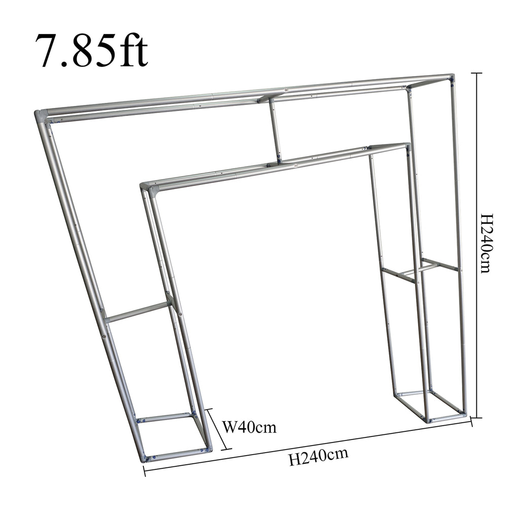 3D Large 7.85ft Tilted Rectangular Backdrop Stand