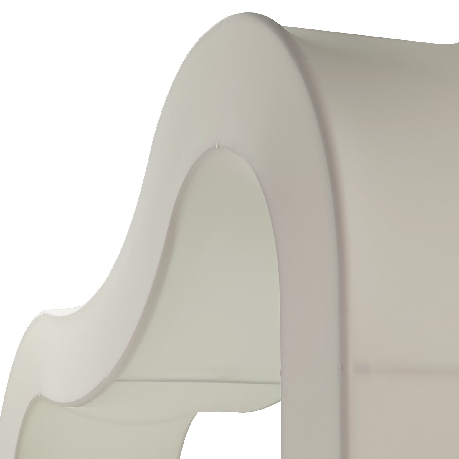 3D Curvy Wave Arch Backdrop Spandex Cover - Ivory