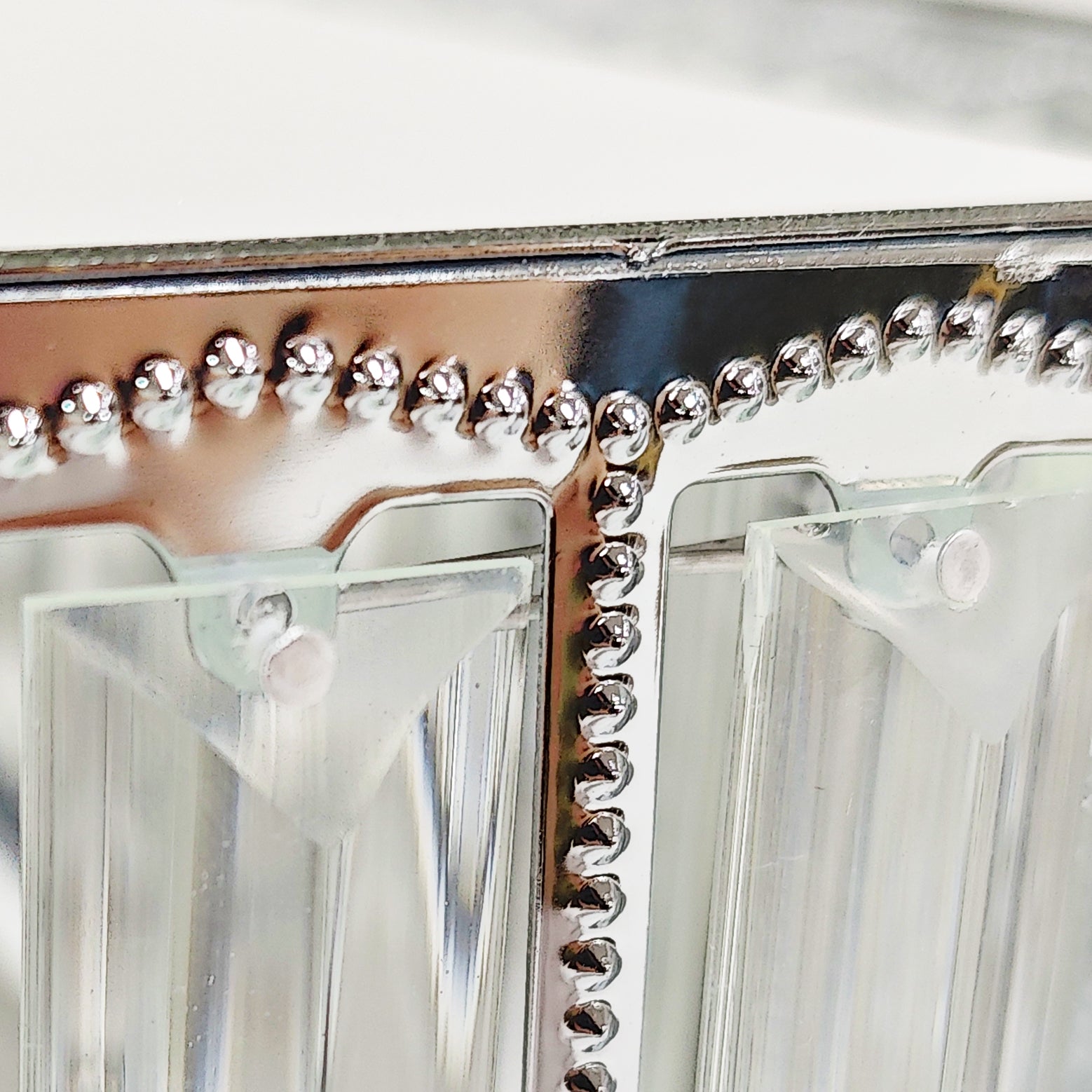 3 pc/set Square Crystal Pendant Cake/Dessert Stands - Silver

