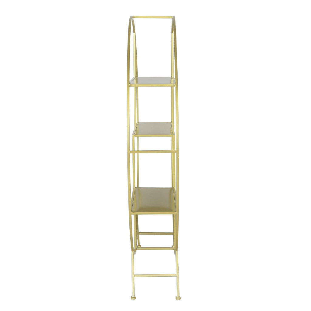 4 ft Round Metal Dessert Display Stand - Gold