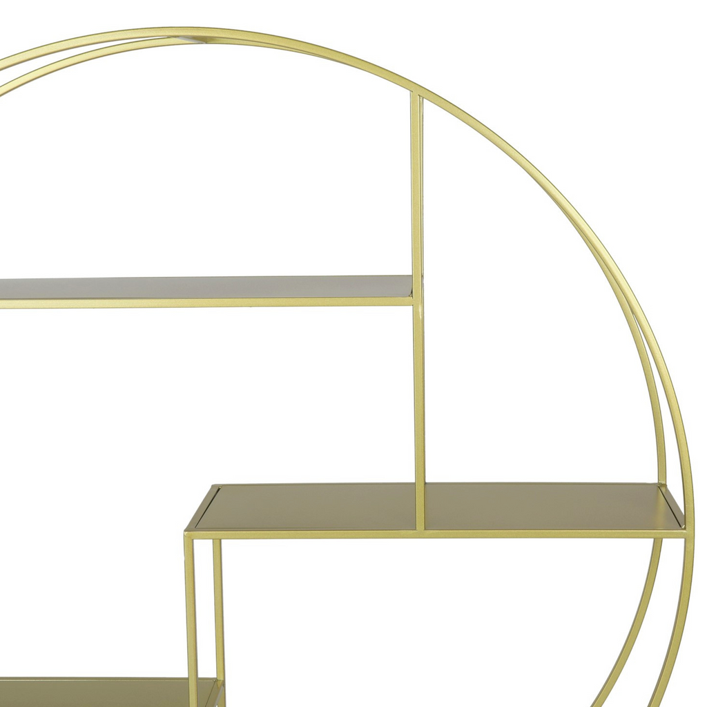 4 ft Round Metal Dessert Display Stand - Gold