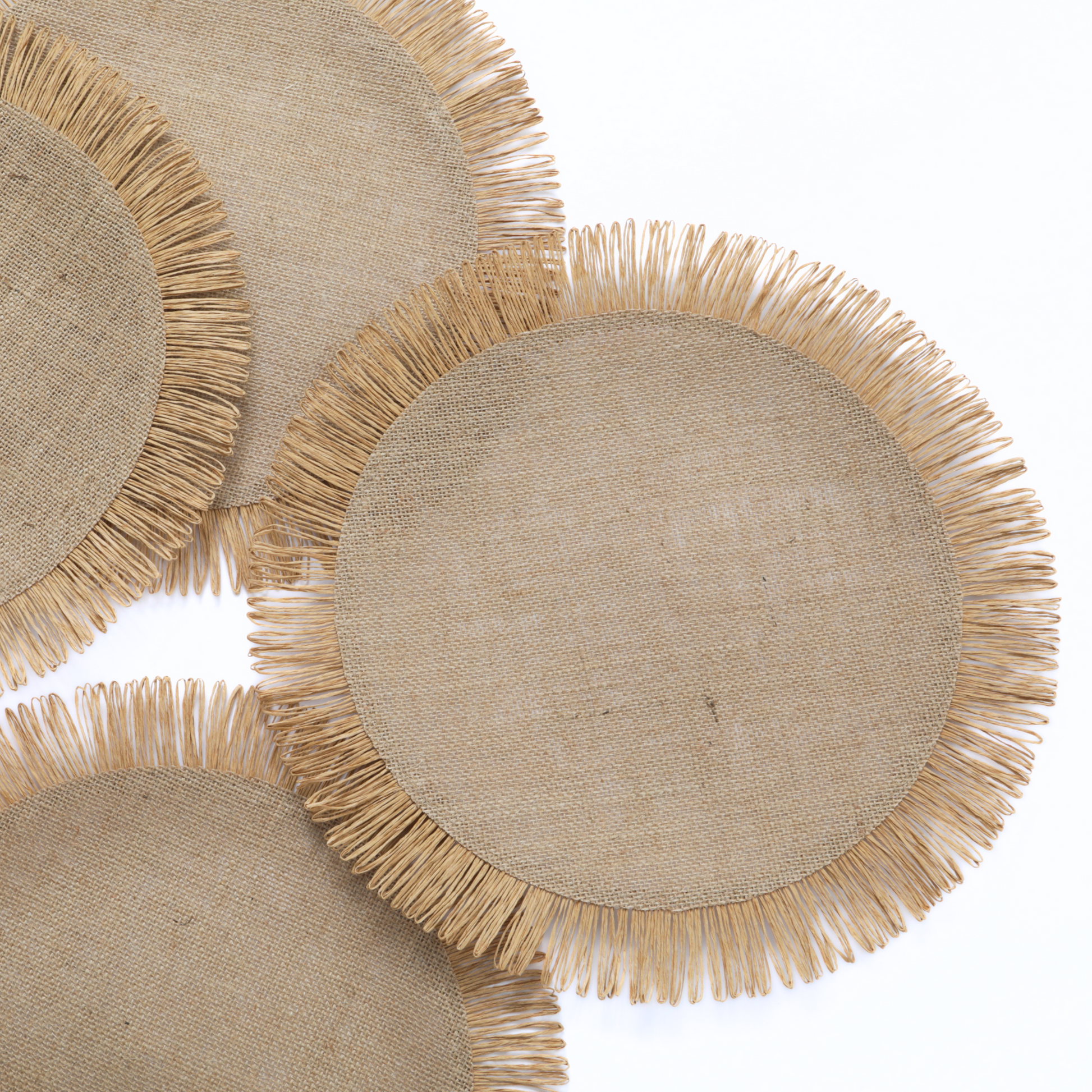 4 pc/set Fringed Edge Woven 15" Placemats