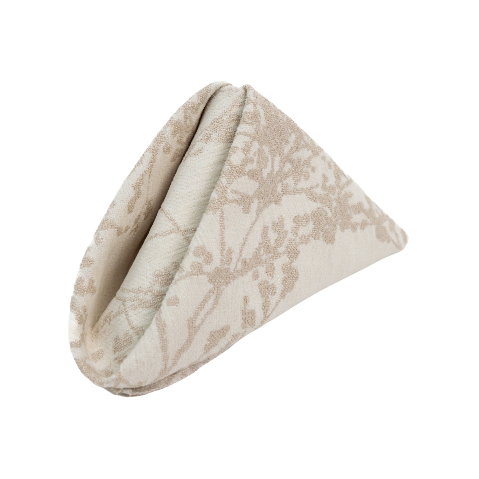 5 pcs/pk Leaf Branch Reversible Jacquard Napkin 20"x20" - Champagne