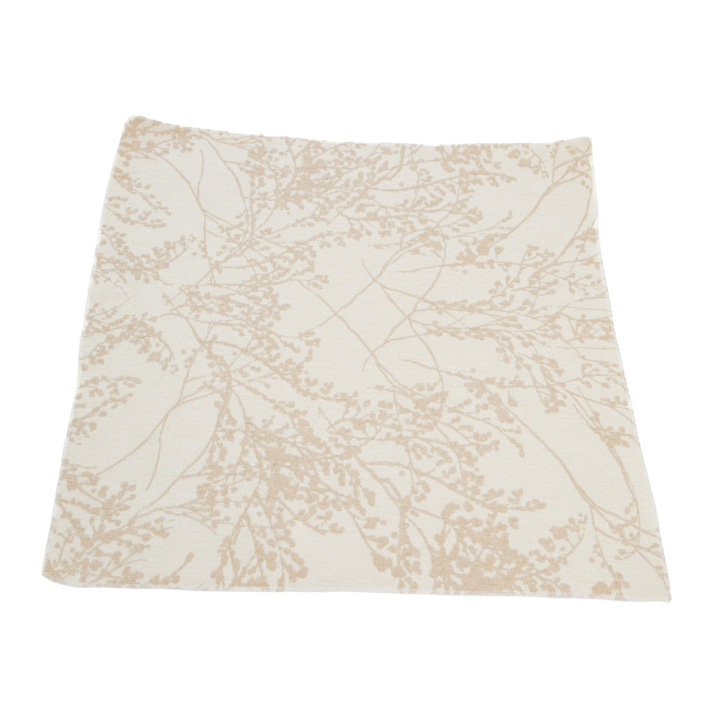 5 pcs/pk Leaf Branch Reversible Jacquard Napkin 20"x20" - Champagne