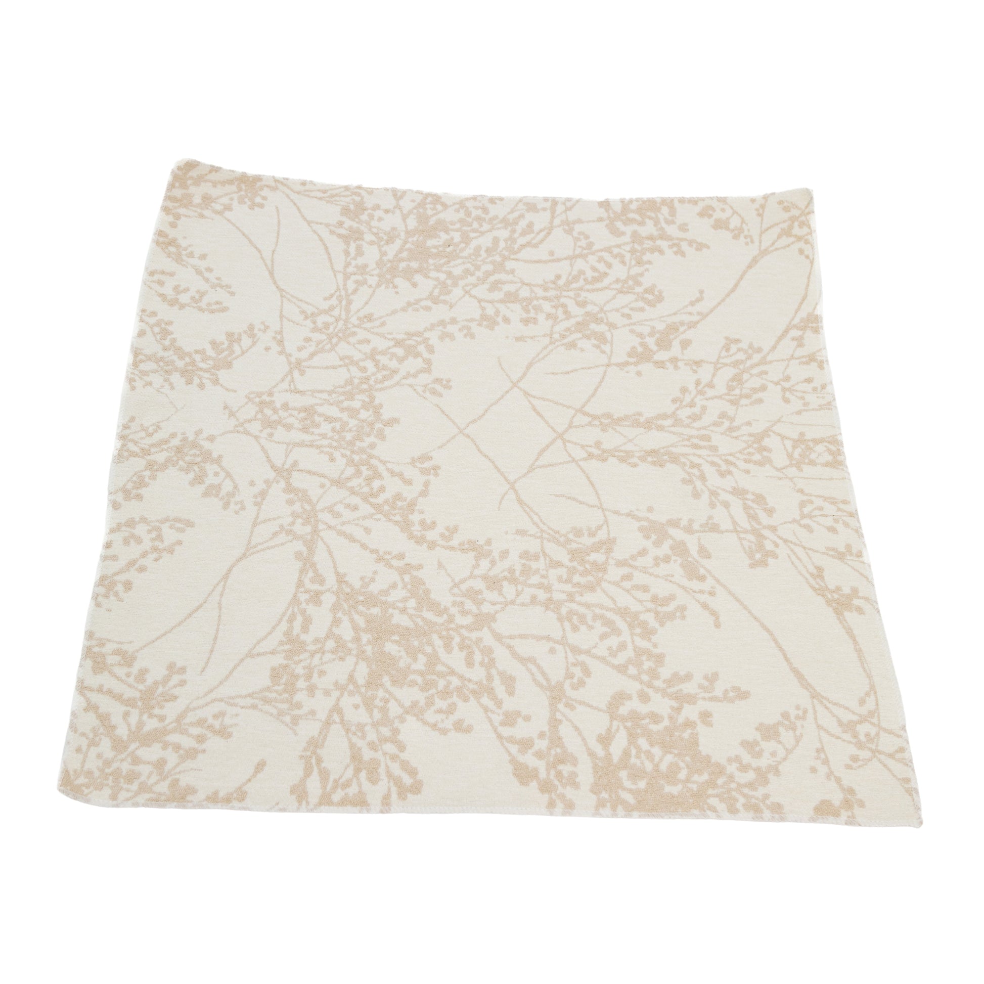 5 pcs/pk Leaf Branch Reversible Jacquard Napkin 20"x20" - Champagne