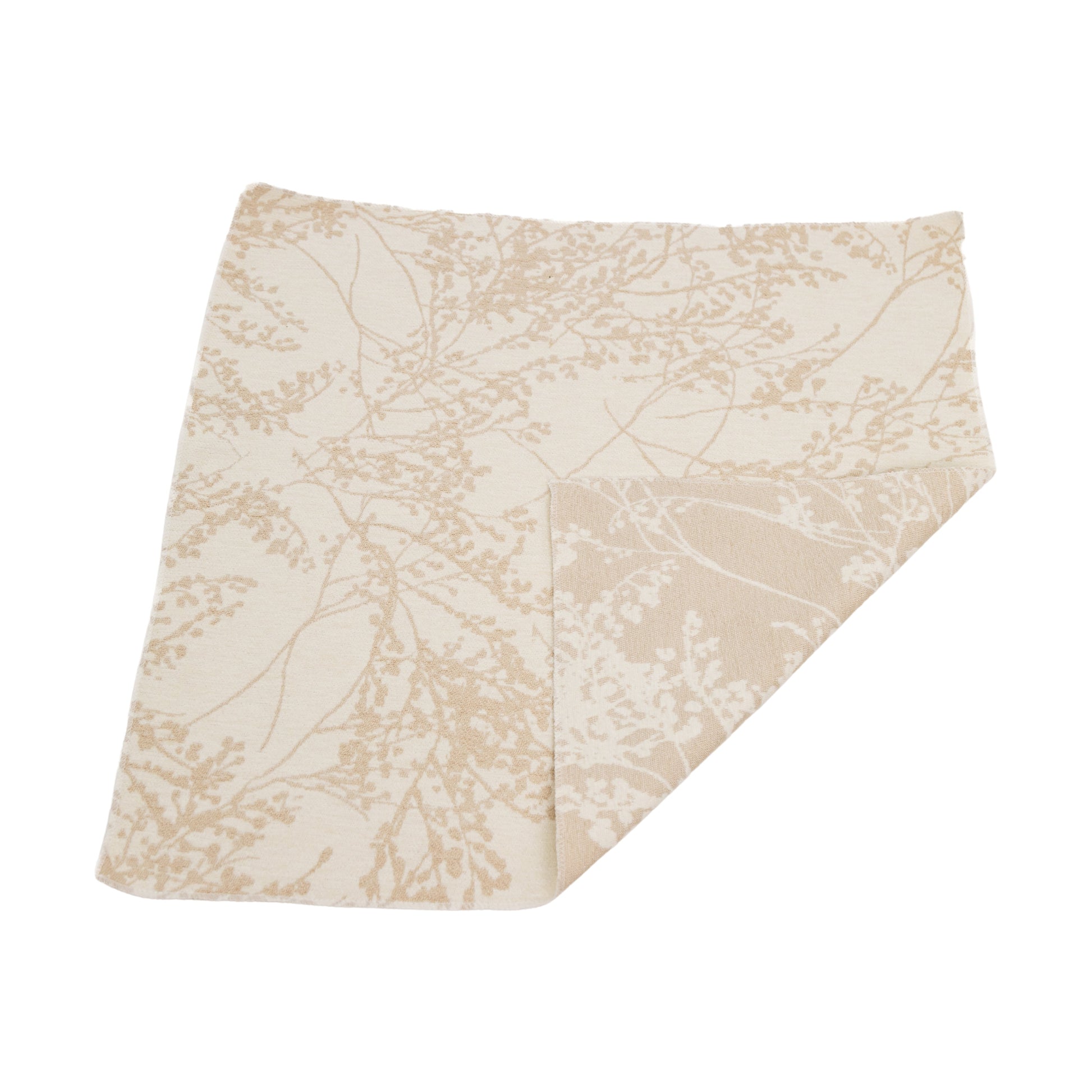 5 pcs/pk Leaf Branch Reversible Jacquard Napkin 20"x20" - Champagne