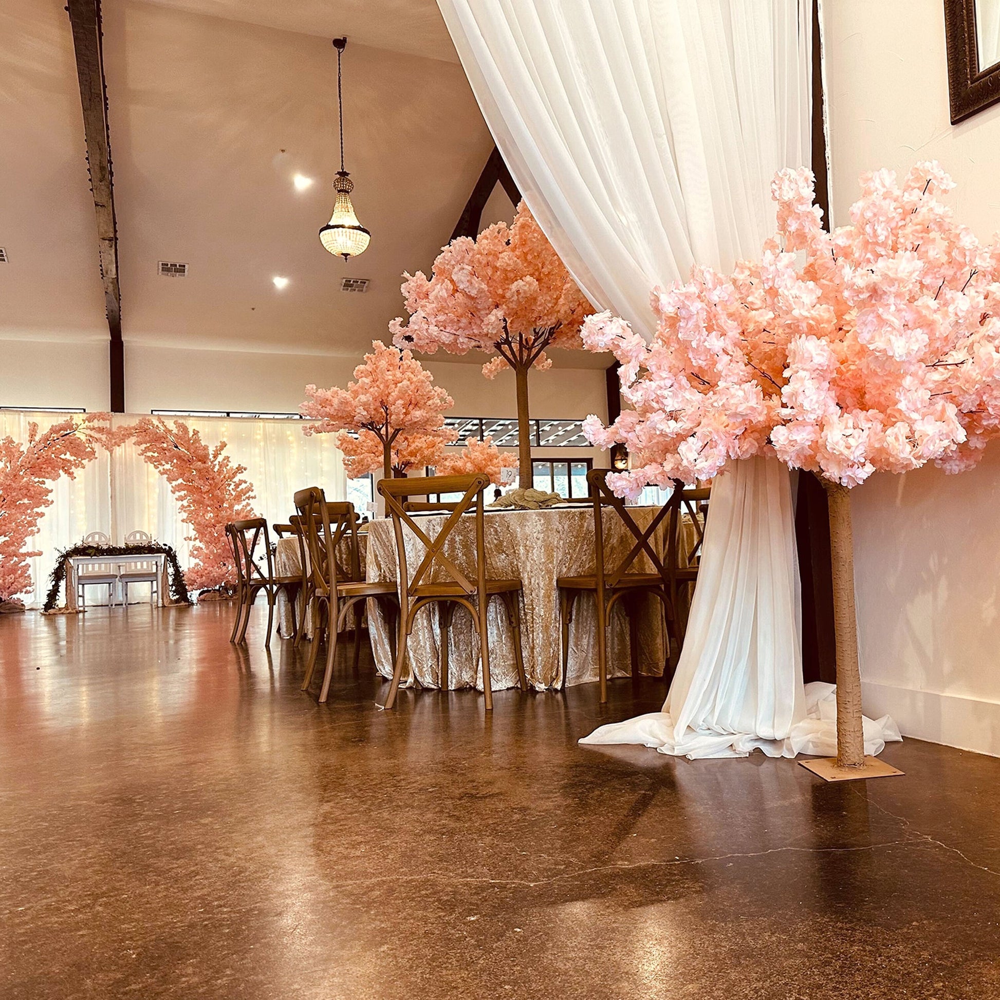 5ft Blush Cherry Blossom Tree Backdrop Frame Stand