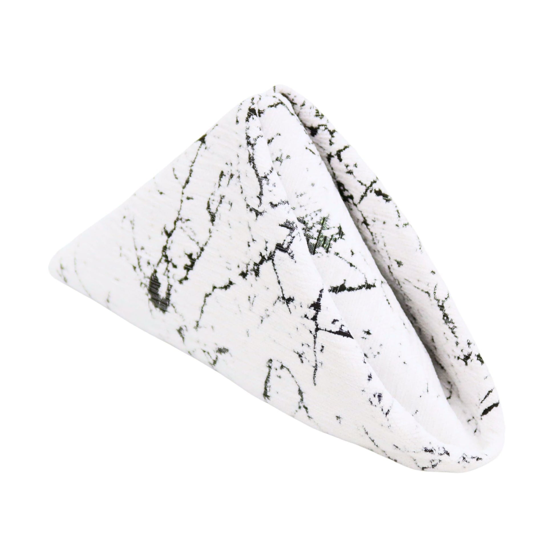 5 pcs/pk Marble Reversible Jacquard Napkin 20"x20" - Silver