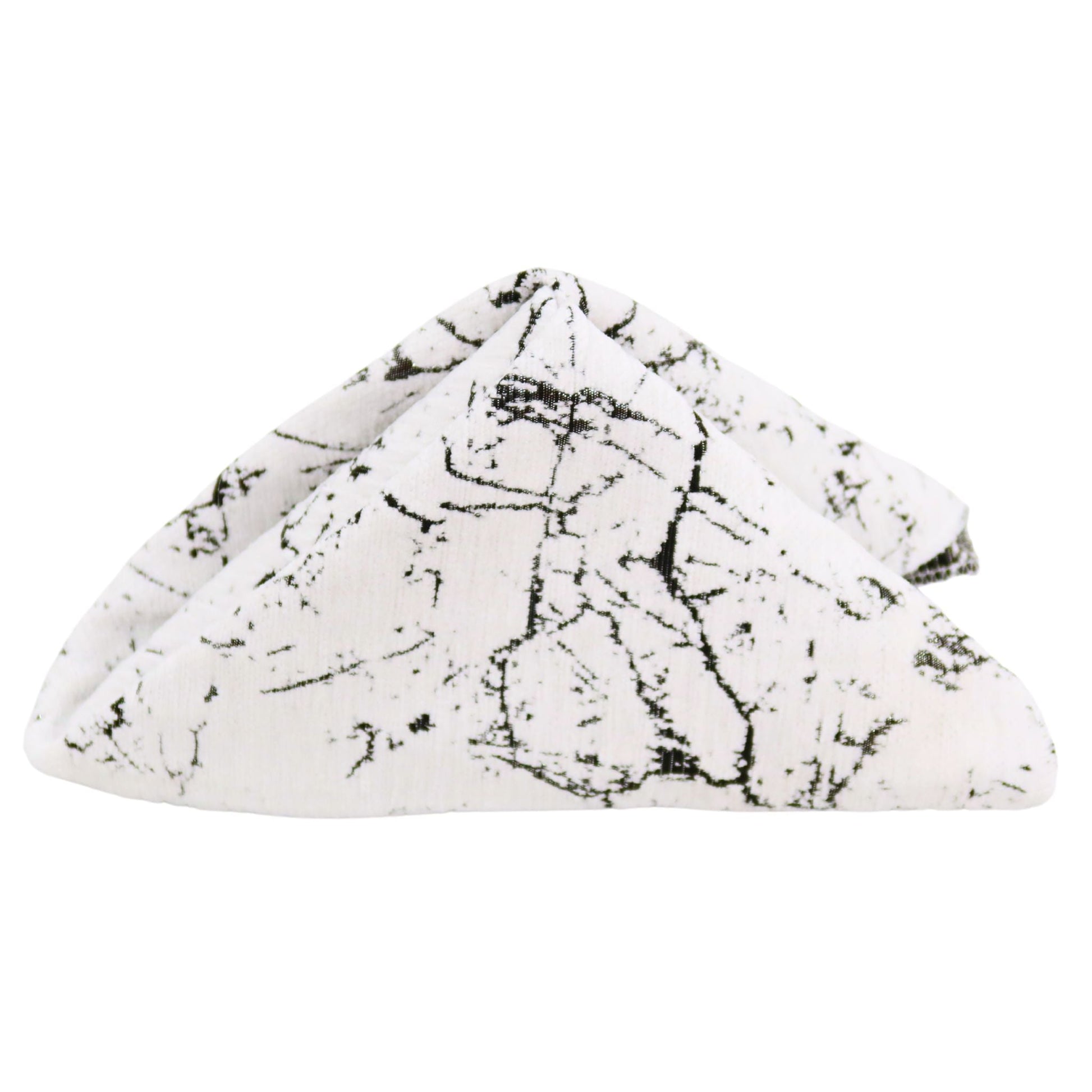 5 pcs/pk Marble Reversible Jacquard Napkin 20"x20" - Silver