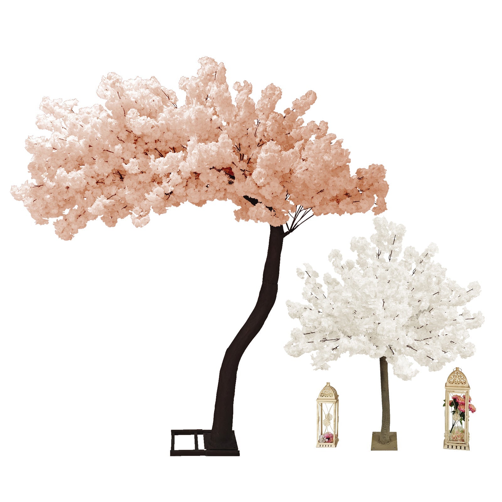 9.5ft Blush Cherry Blossom Tree Backdrop Frame Stand