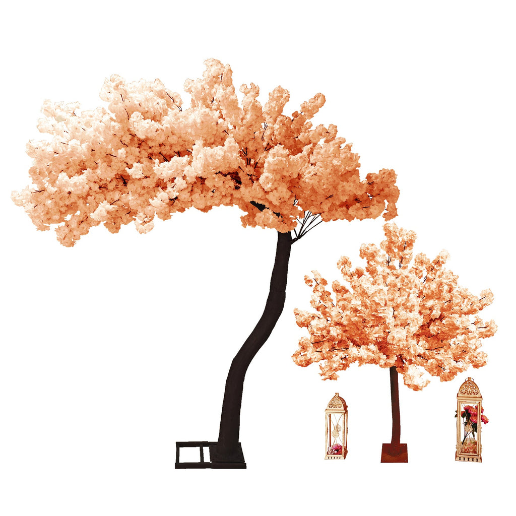 9.5ft Champagne Cherry Blossom Tree Backdrop Frame Stand