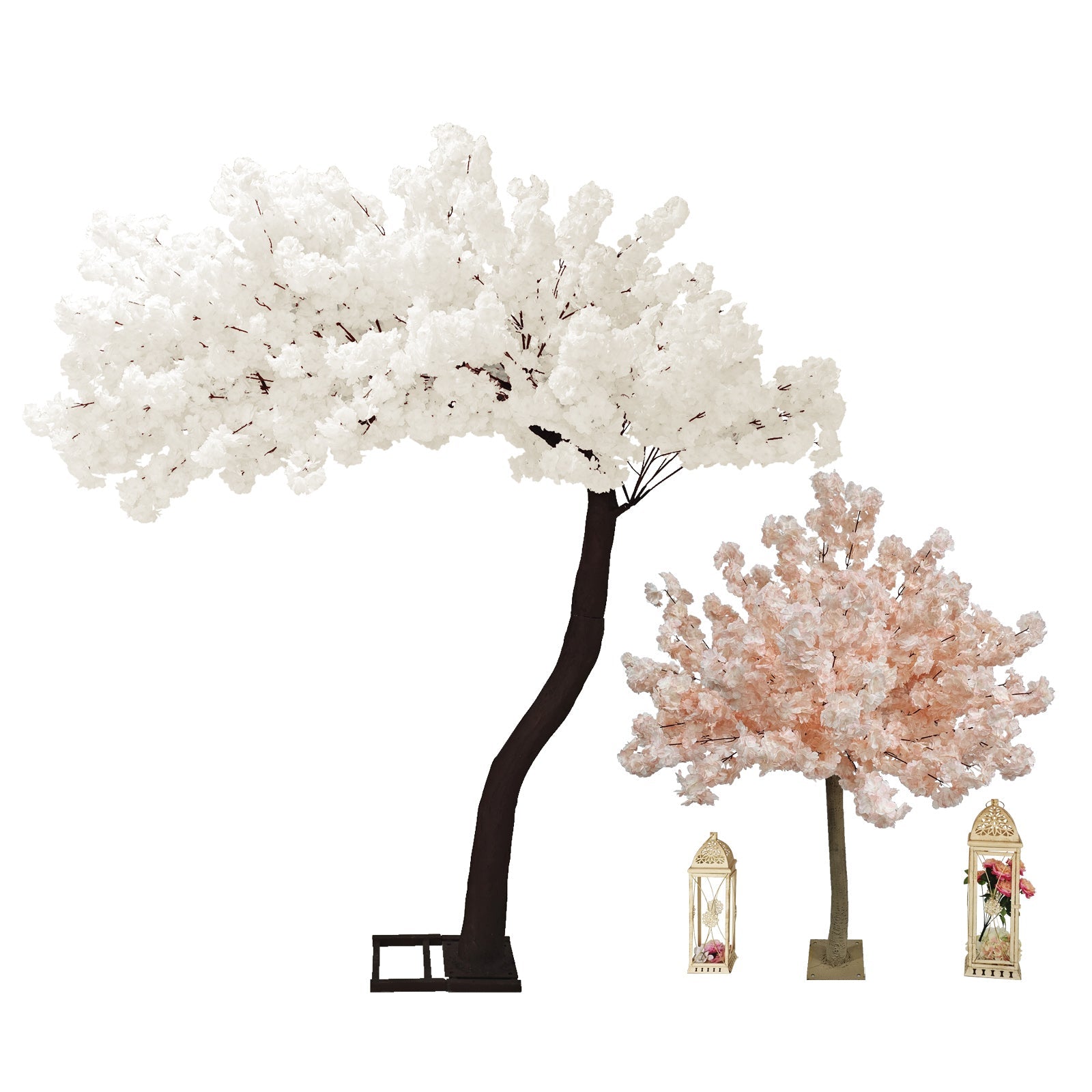9.5ft White Cherry Blossom Tree Backdrop Frame Stand