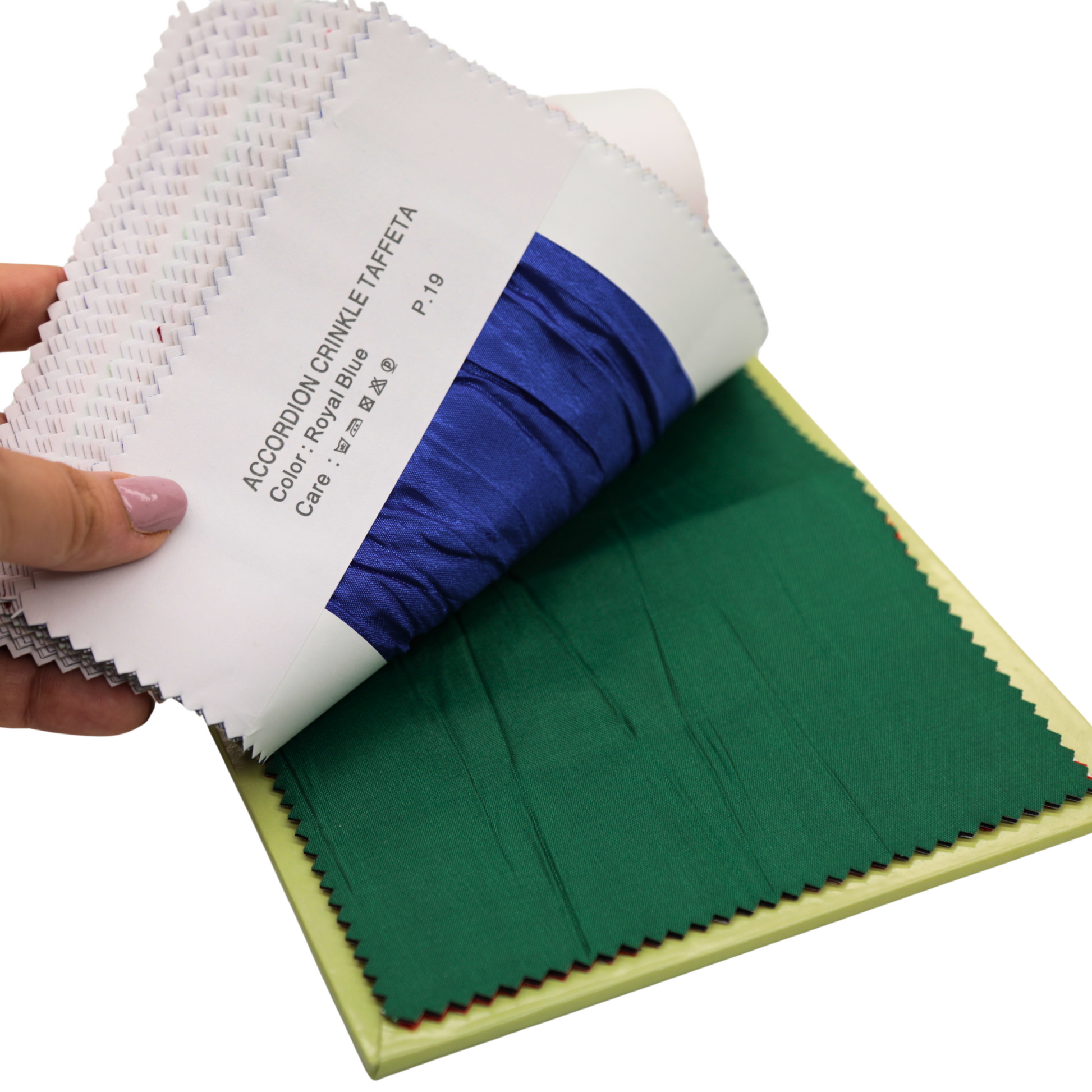 Accordion Crinkle Swatch Booklet - CV Linens