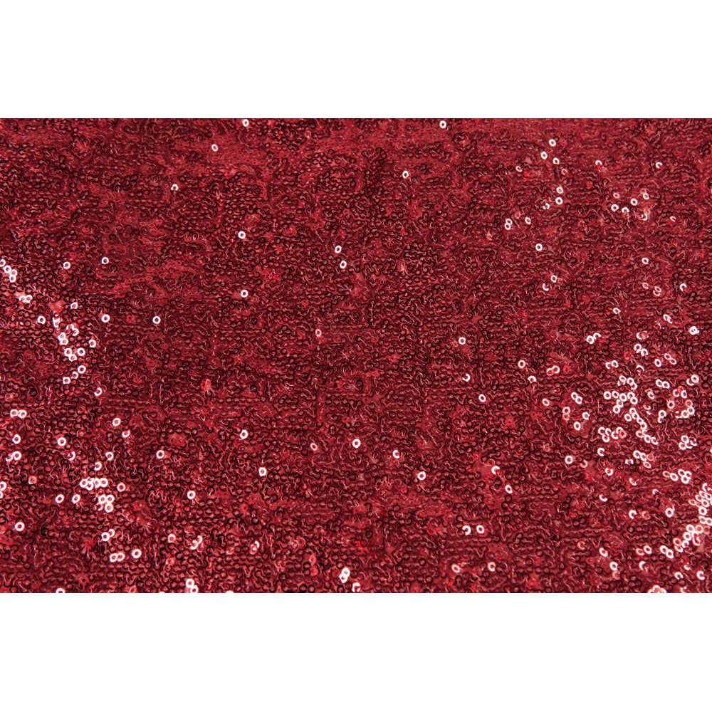 Glitz Sequin 10ft H x 52" W Drape/Backdrop panel - Apple Red - CV Linens