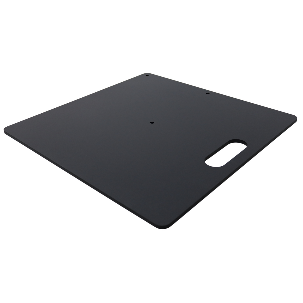Base stand 24" x 24" x 3/16" for slip fit system (Fits set B) - Black
