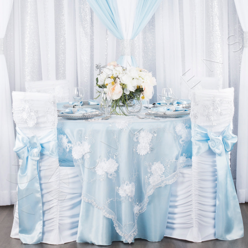 Vintage Veil Chiavari Chair Full Back Cover - White - CV Linens