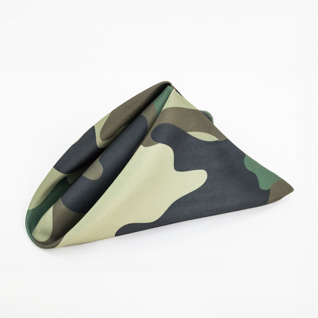 Camouflage Polyester 20"x20" Linen Napkin (5pc/pk)