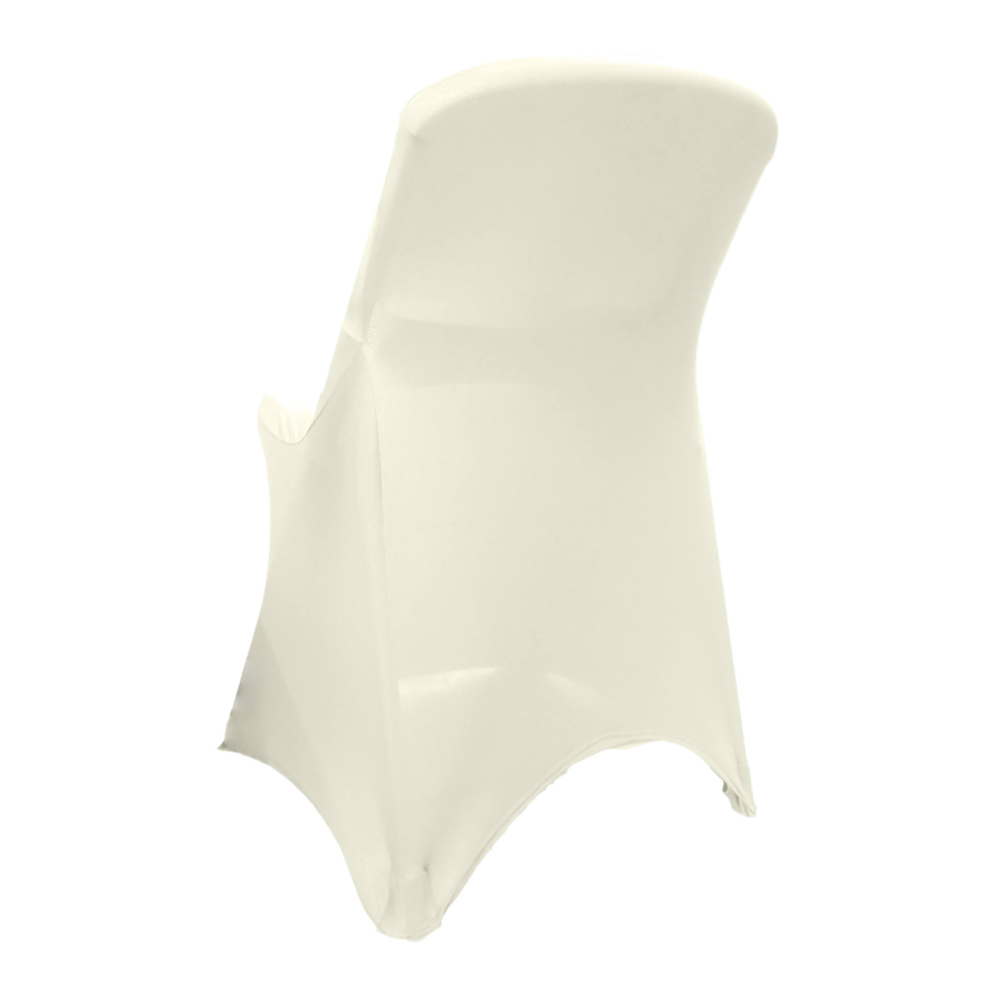 Classic Lifetime Spandex Folding Chair Cover - Ivory - CV Linens