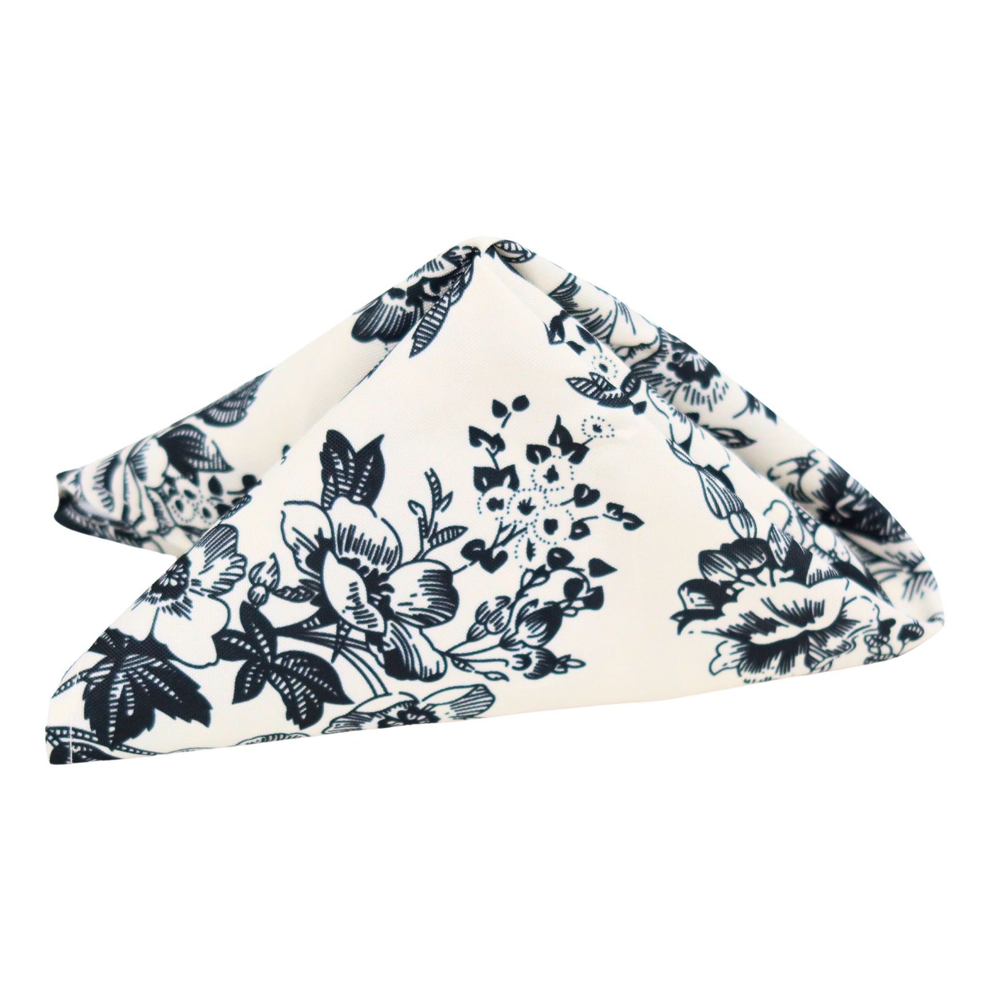 French Toile 20"x20" Linen Napkin (5pc/pk) - Black
