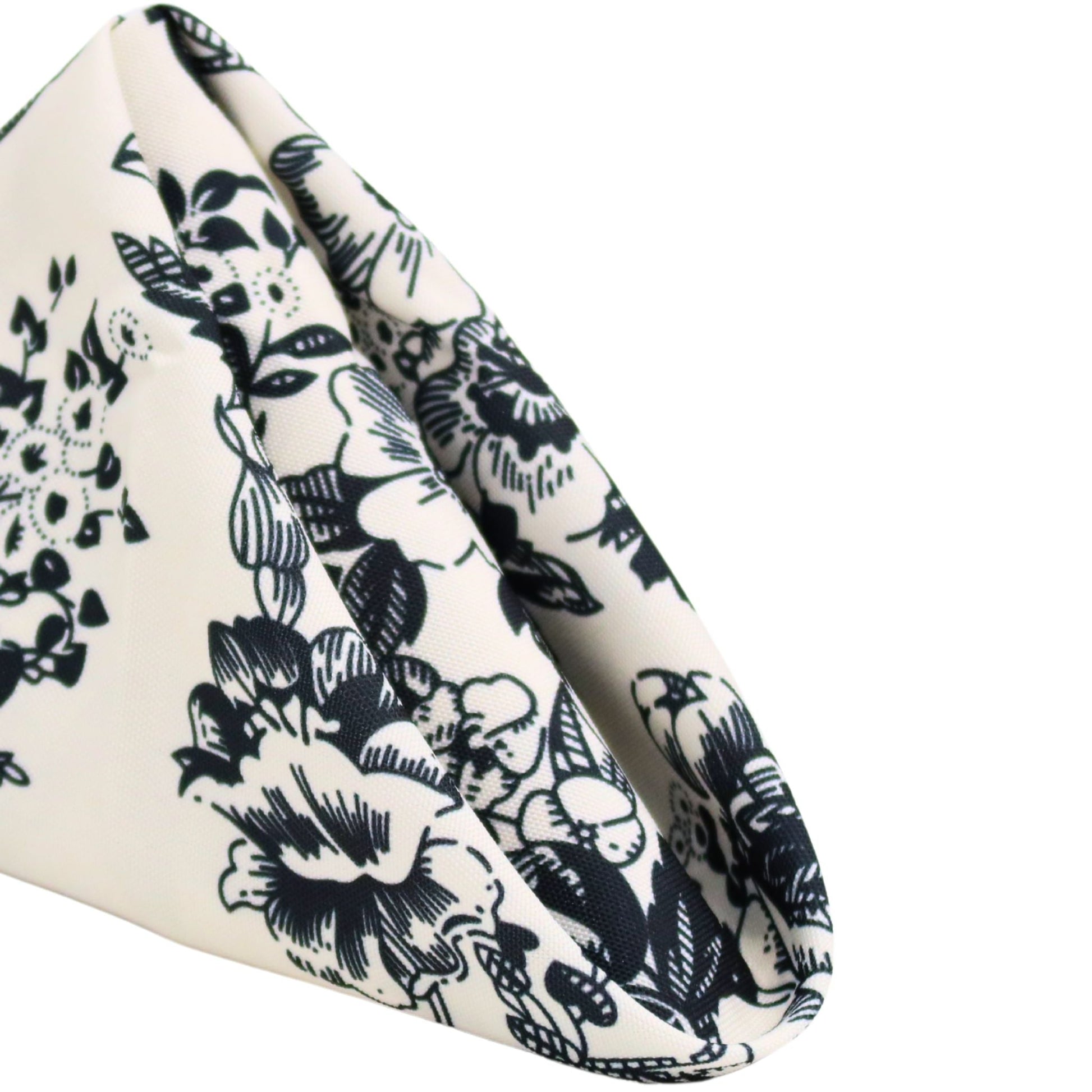 French Toile 20"x20" Linen Napkin (5pc/pk) - Black

