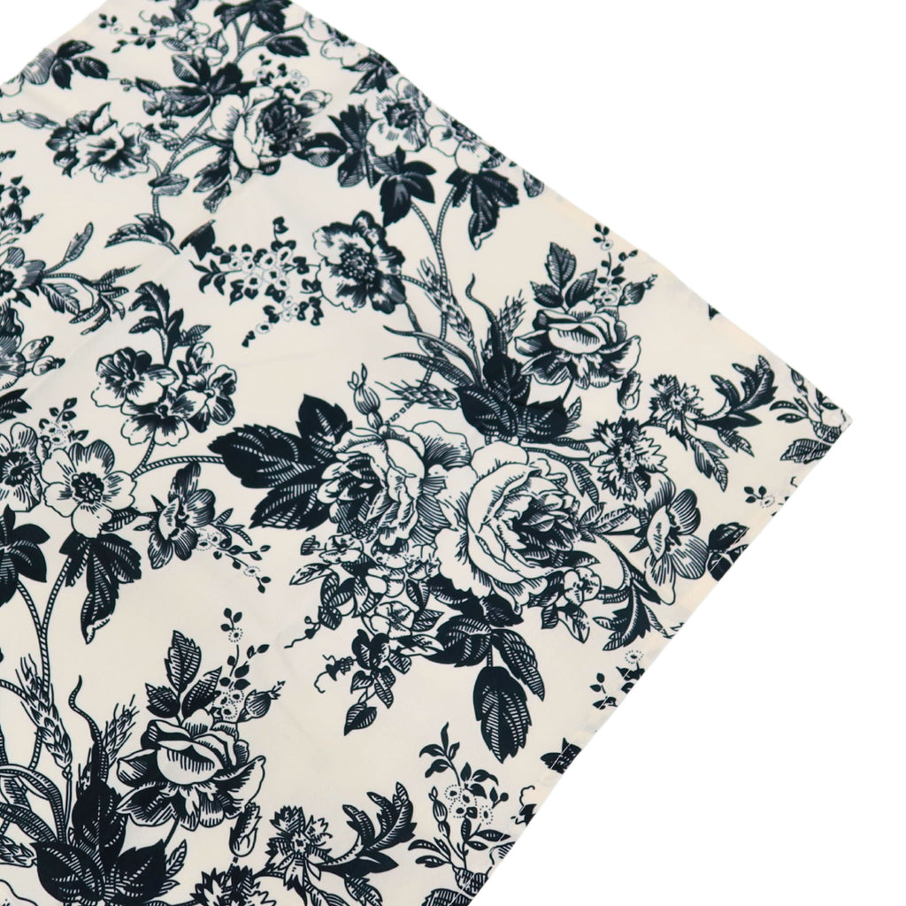 French Toile 20"x20" Linen Napkin (5pc/pk) - Black
