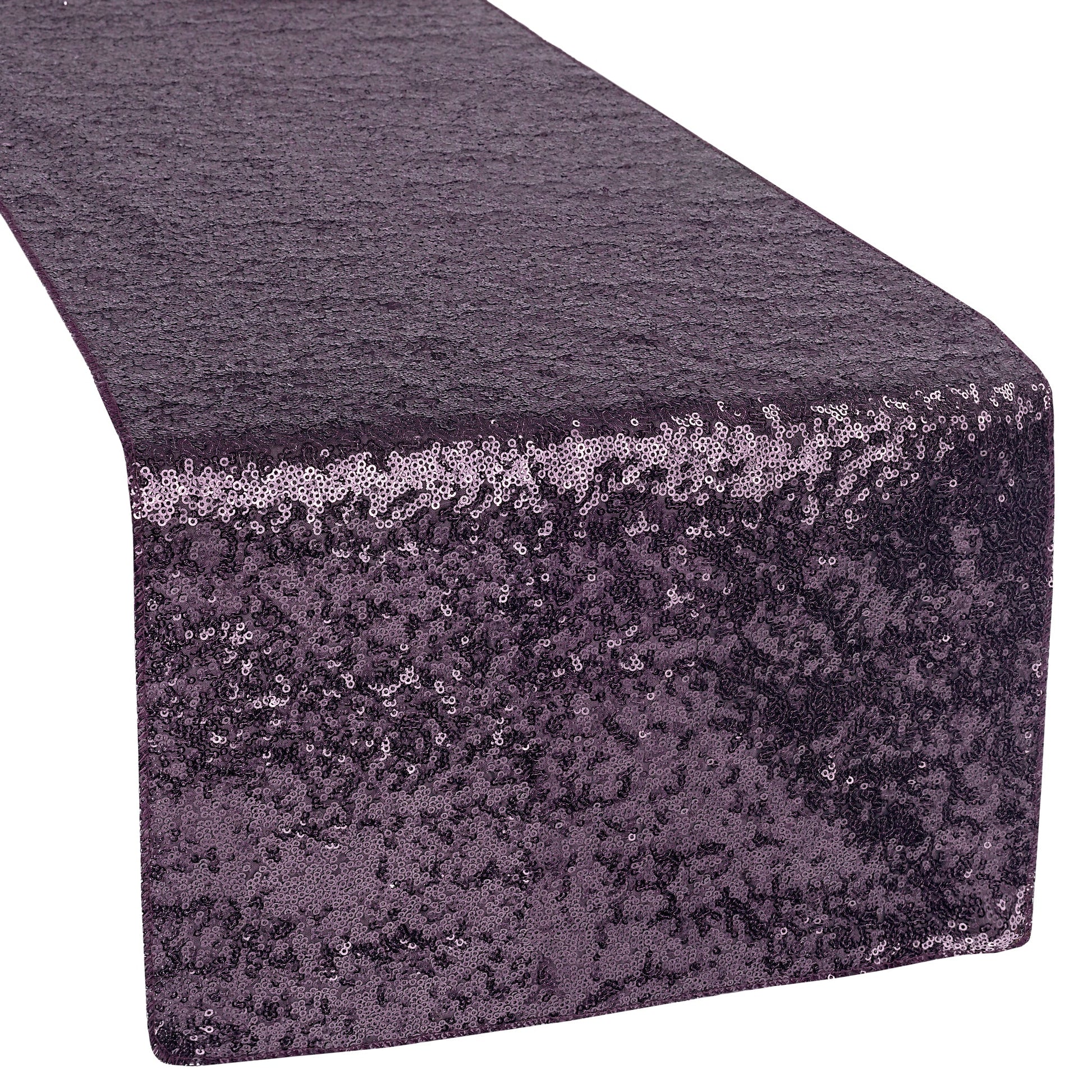 Glitz Sequin Table Runner - Eggplant/Plum - CV Linens