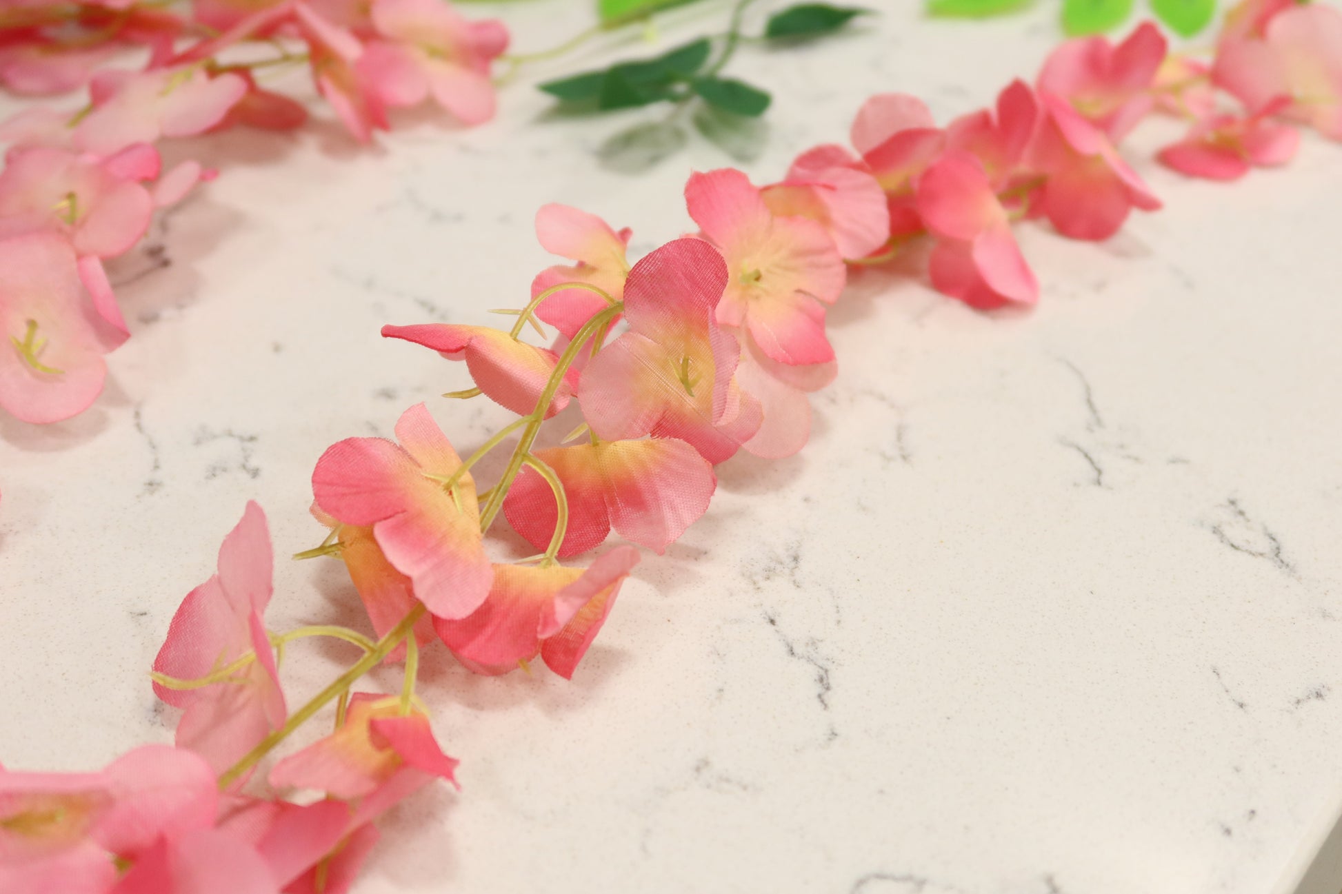12 Pack Hanging Wisteria Vines Silk Flower Stem - Fuchsia