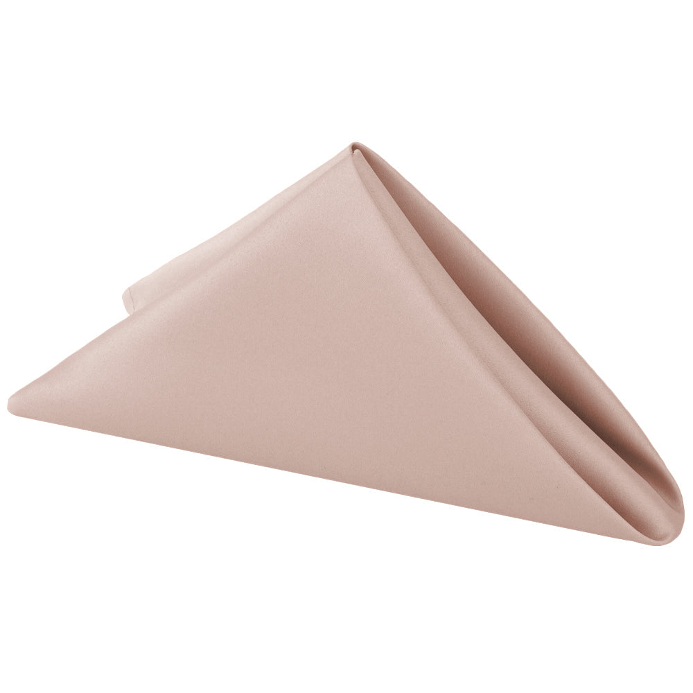 Lamour Satin Napkin 20"x20" - Taupe - CV Linens